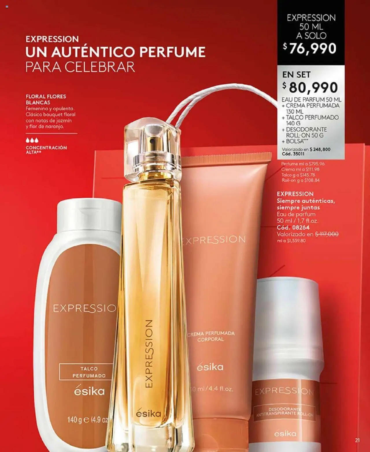 Ésika revista - valida desde el 14.10.2025 | Página: 21 | Productos: Crema, Bolsa, Perfume, Antitranspirante