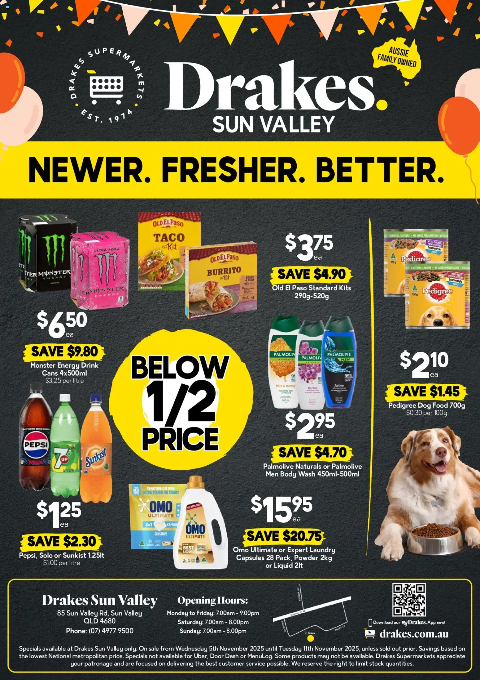 Drakes catalogue - valid from 05.11.2025 | Page: 4 | Products: Powder, Milk, Dog food, Laundry