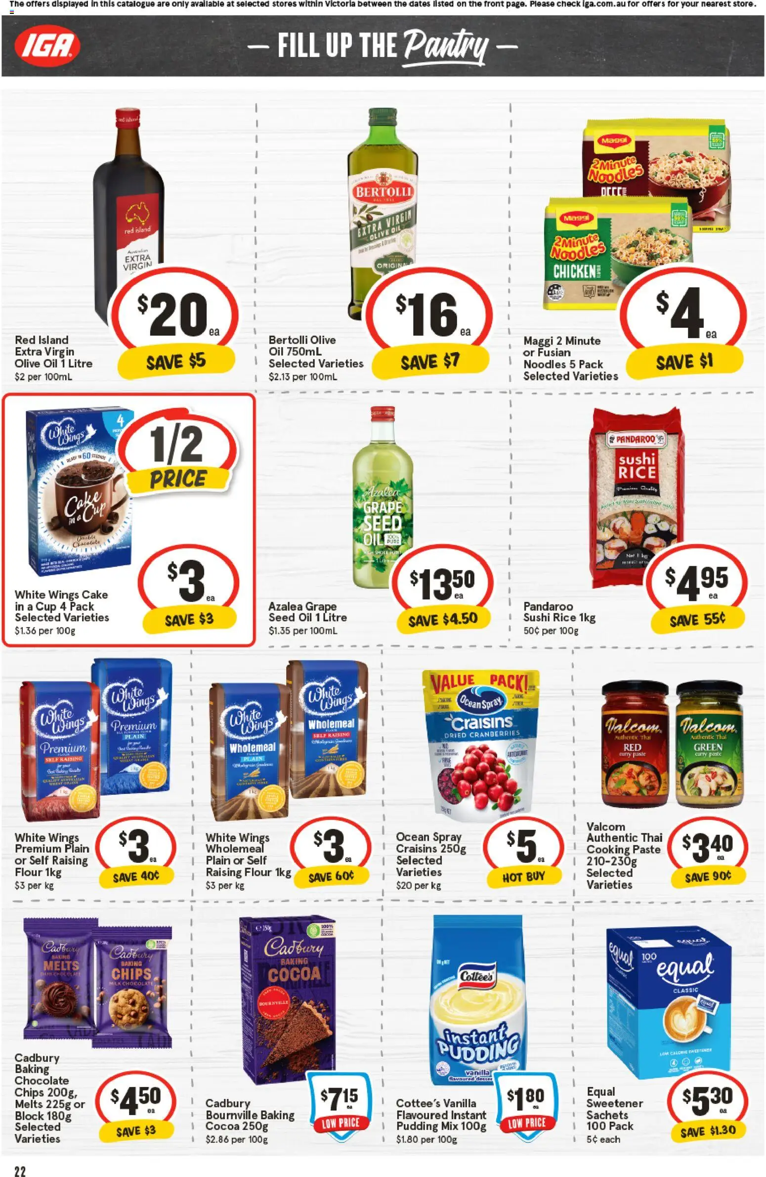 IGA catalogue - valid from 05.11.2025 | Page: 22 | Products: Butter, Rice, Mustard, Cucumbers