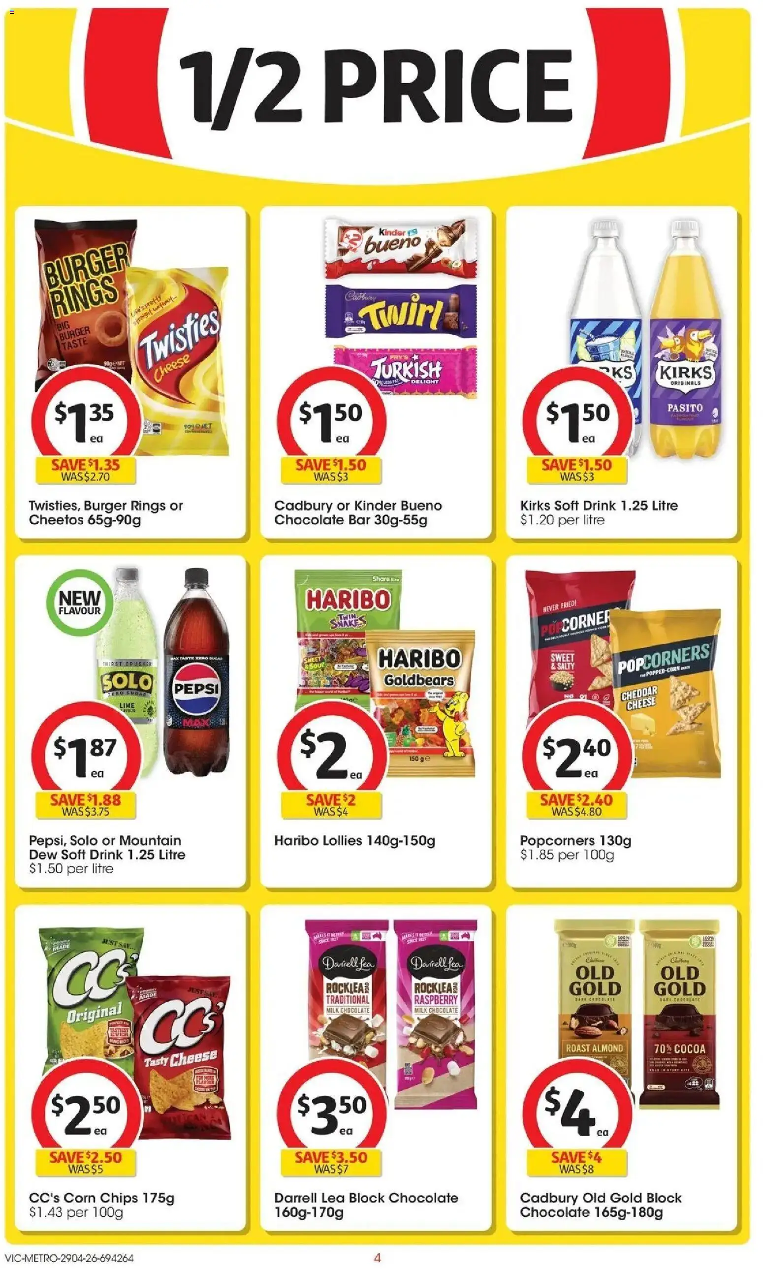 Deals catalogue - valid from 28.04.2026 | Page: 4 | Products: Cocoa, Pepsi, Chips, Lime