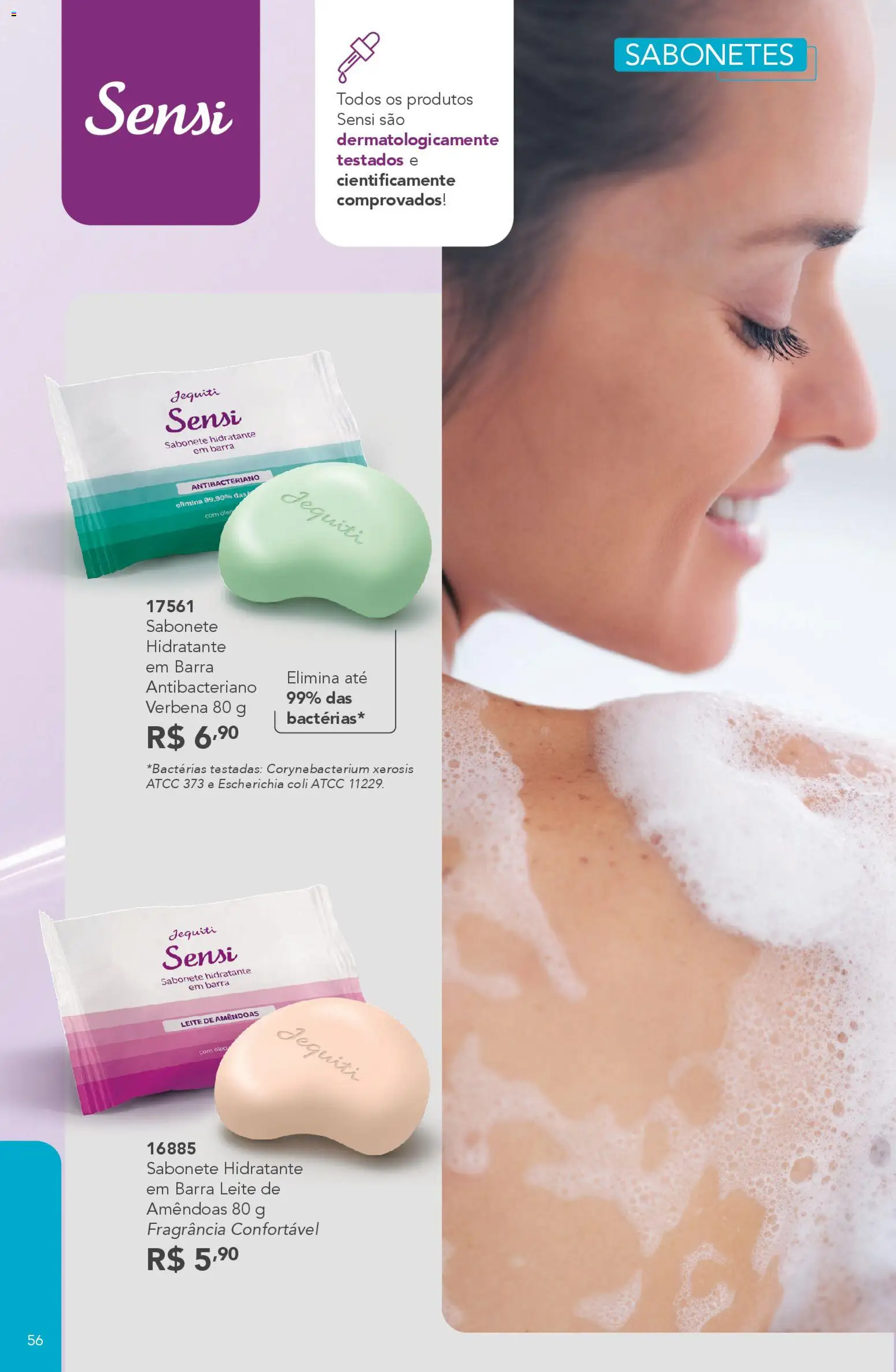 Jequiti Folheto - válido de 30.01.2026 | Página: 56 | Produtos: Fragrância, Óleo, Sabonete, Amêndoas