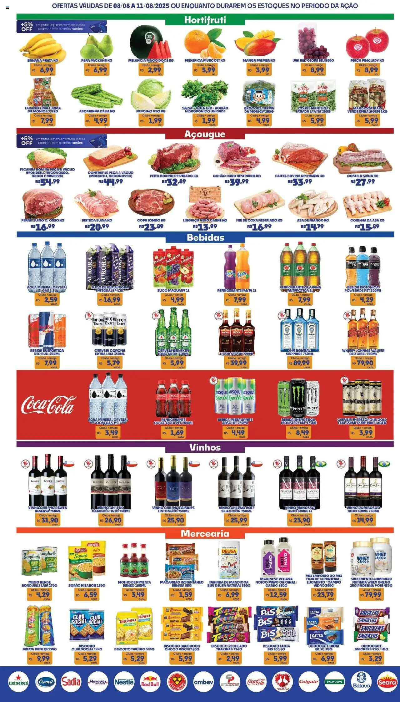 Boa Supermercados Folheto - válido de 08.08.2025 | Página: 4 | Produtos: Pera, Vinho, Copa, Mel