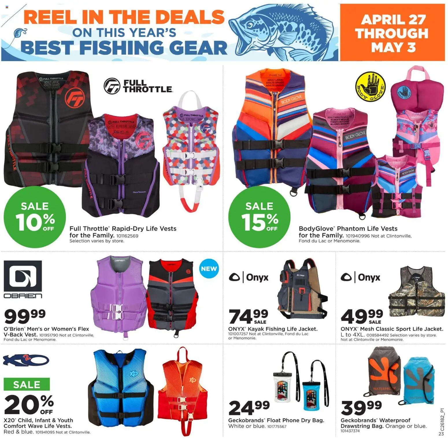 Mills Fleet Farm Reel in the Deals - valid from 27.04.2026 | Page: 24 | Products: Kayak, Phone, Throttle