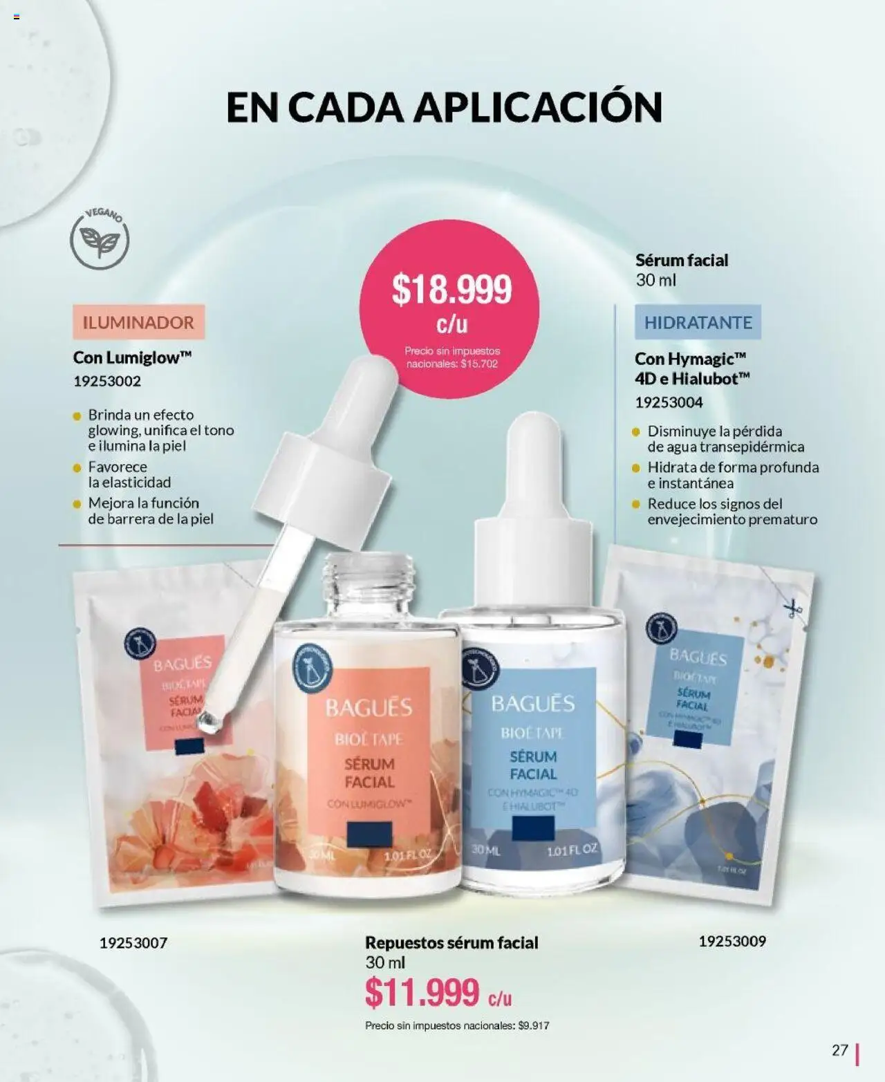 Bagués - Catálogo │ válido desde el 22.09.2025 | Página: 27 | Productos: Iluminador, Serum, Agua