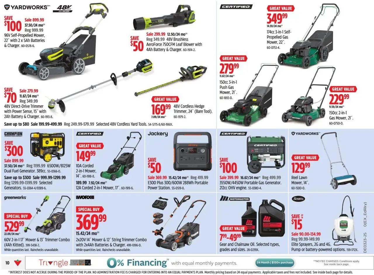 Canadian Tire flyer valid from 30.05.2025 | Page: 11 | Products: Mower, Battery
