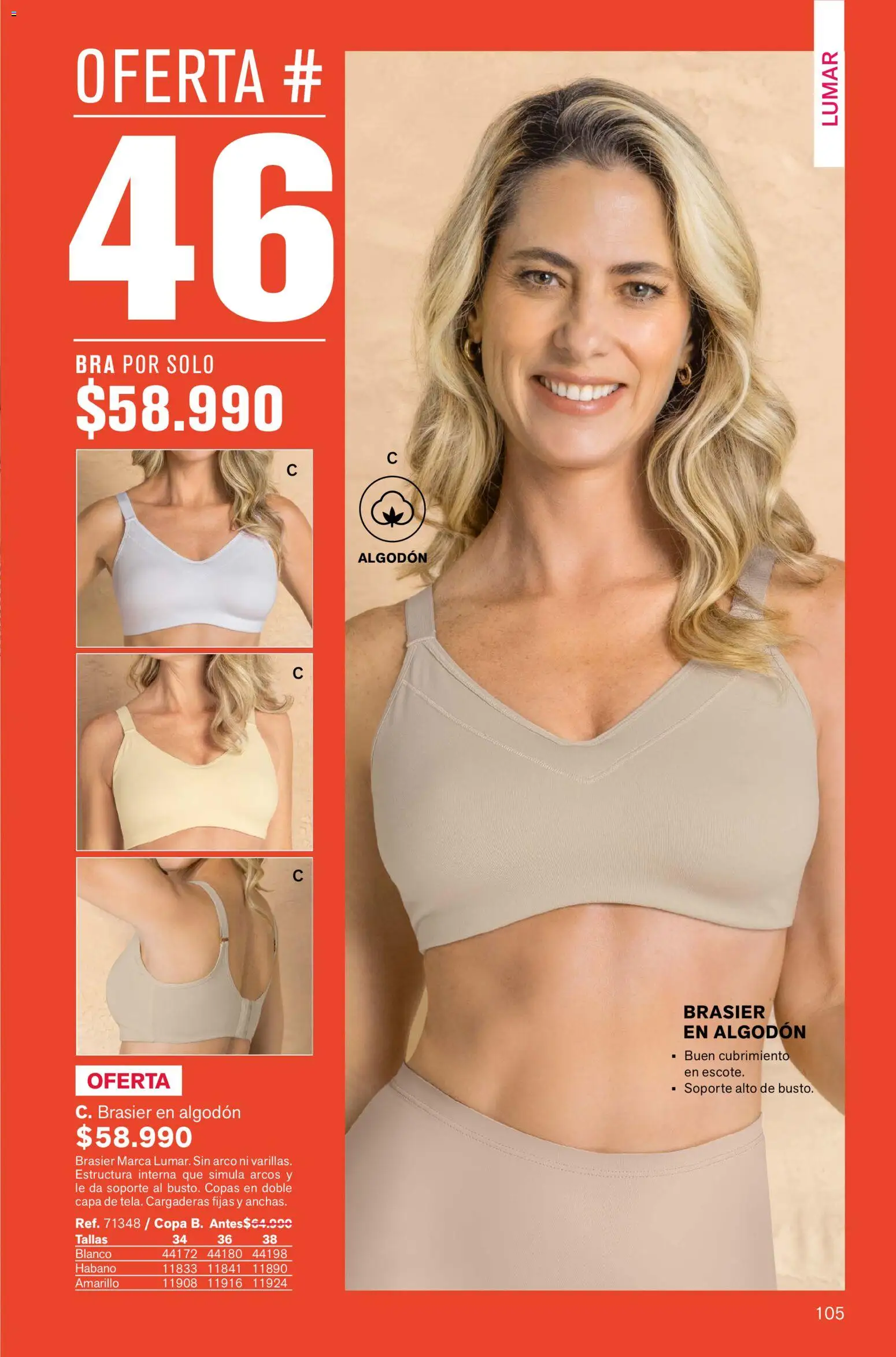 Leonisa revista - valida desde el 02.01.2026 | Página: 105 | Productos: Algodón, Brasier