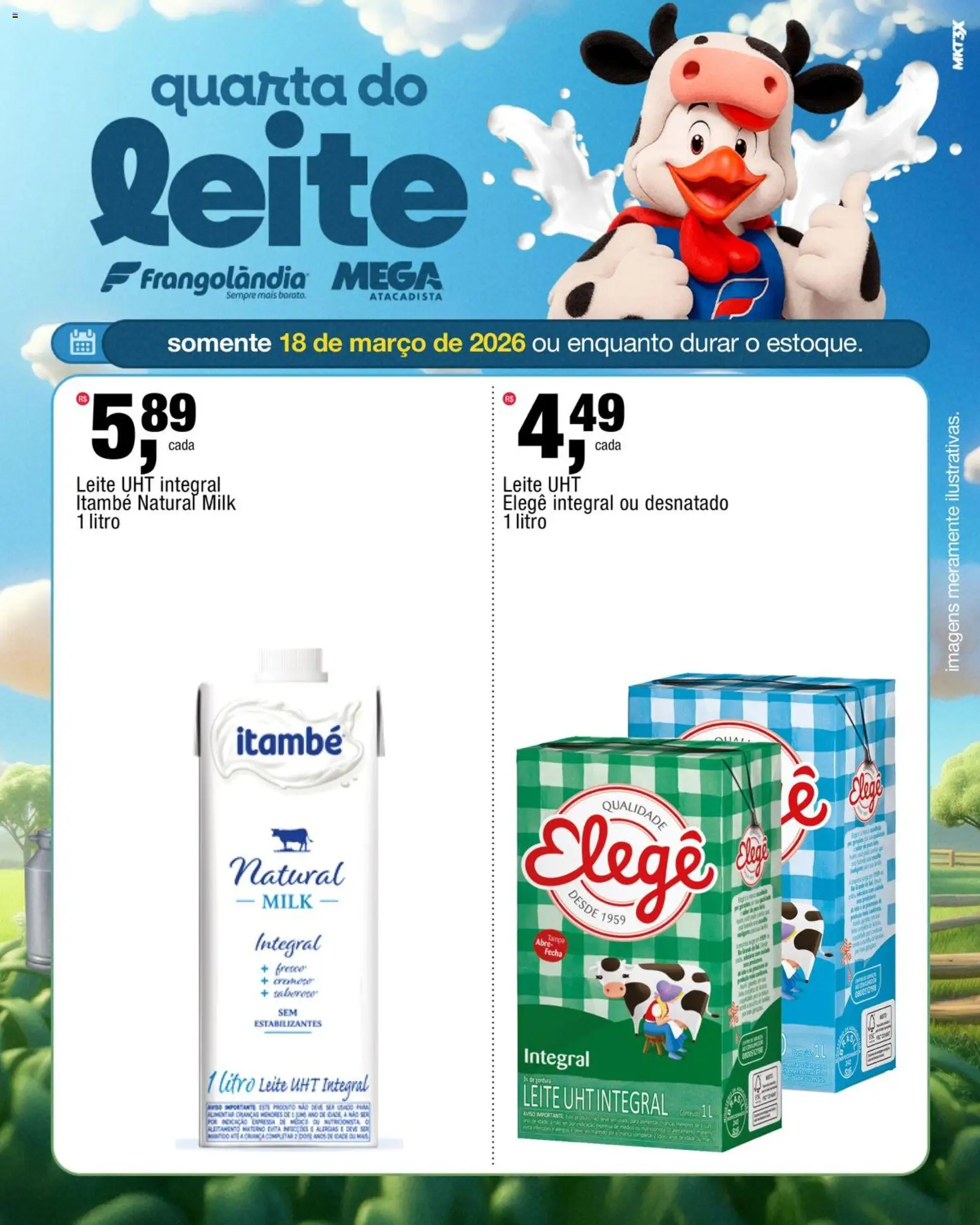 Frangolândia Folheto - válido de 18.03.2026 | Página: 2 | Produtos: Leite