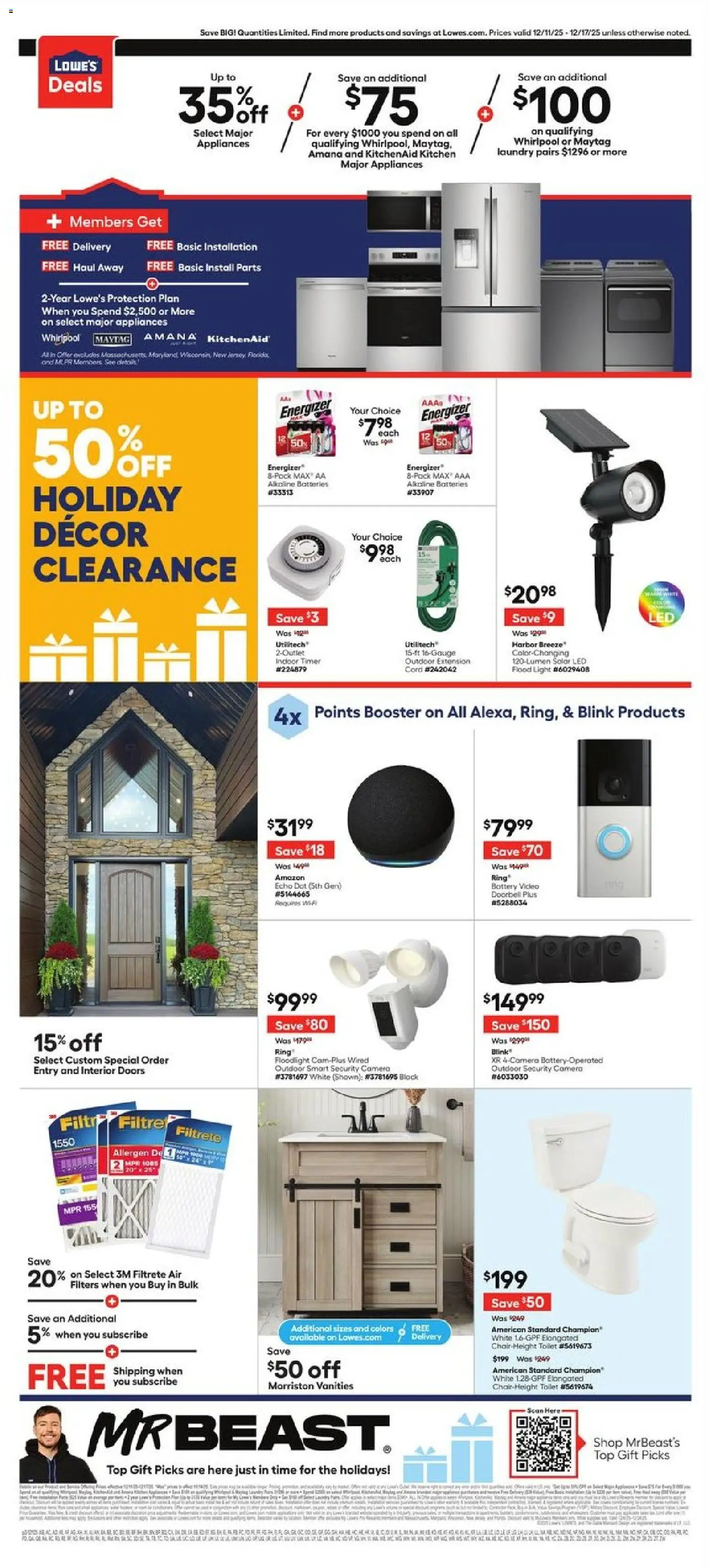Lowe's Weekly Ad - valid from 11.12.2025 | Page: 2 | Products: Ring, Video, Camera