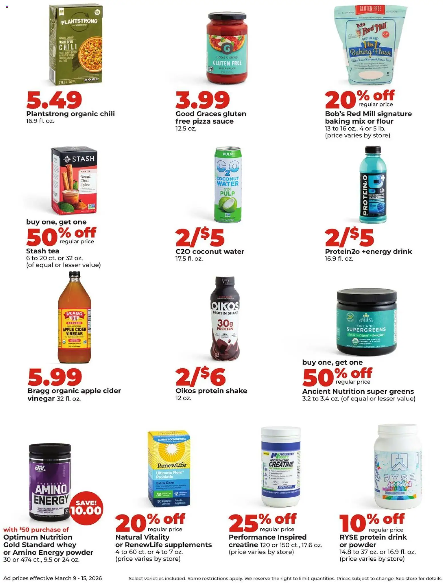 HyVee Weekly Ad - valid from 09.03.2026 | Page: 32 | Products: Powder, Pizza, Sauce, Greens