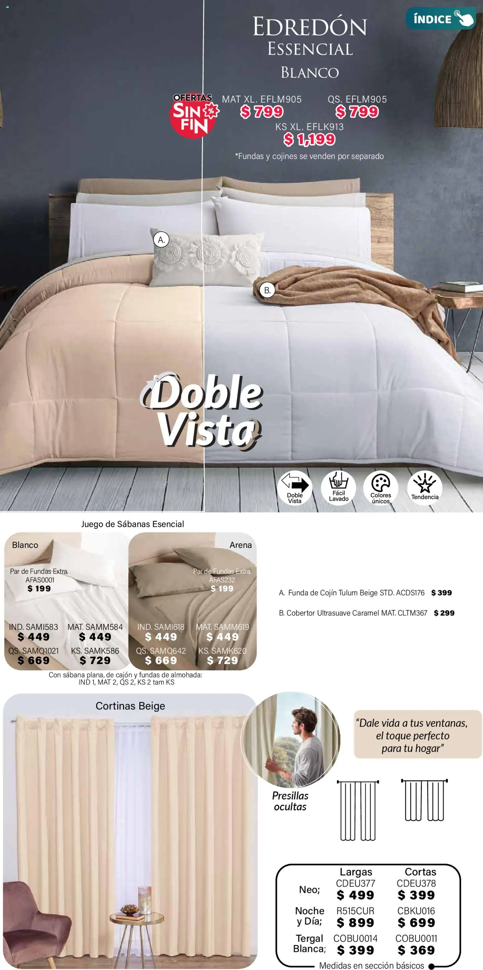 Nuevas ofertas de Colchas Concord válidas en toda la República Mexicana desde el 01.11.2025. ¡Encuentra las mejores ofertas en Colchas Concord Buen Fin! | Página: 155 | Productos: Cobertor, Juego, Funda, Sabanas