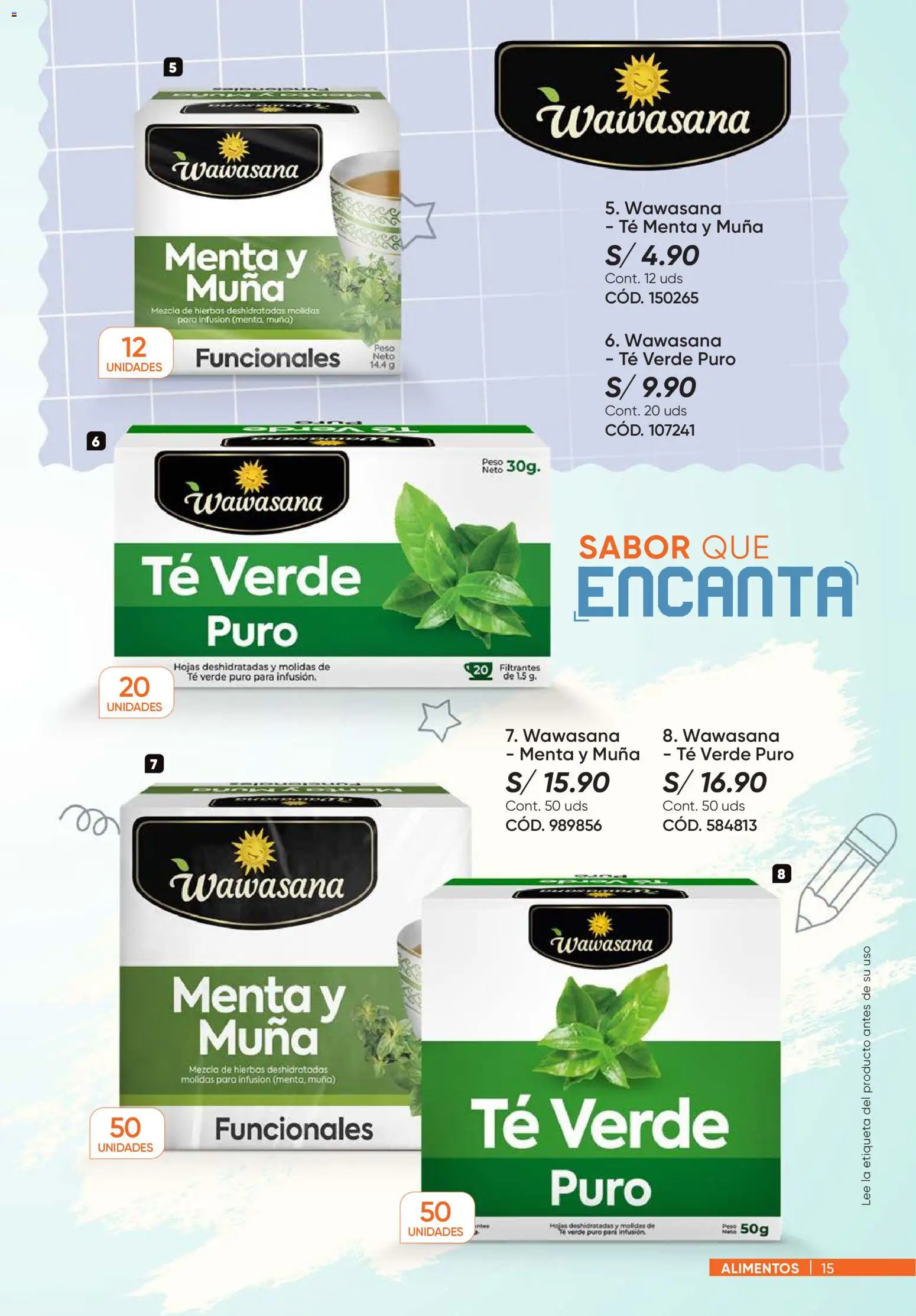 Catálogo Azzorti válido desde 07.01.2026 | Página: 15 | Productos: Té, Peso