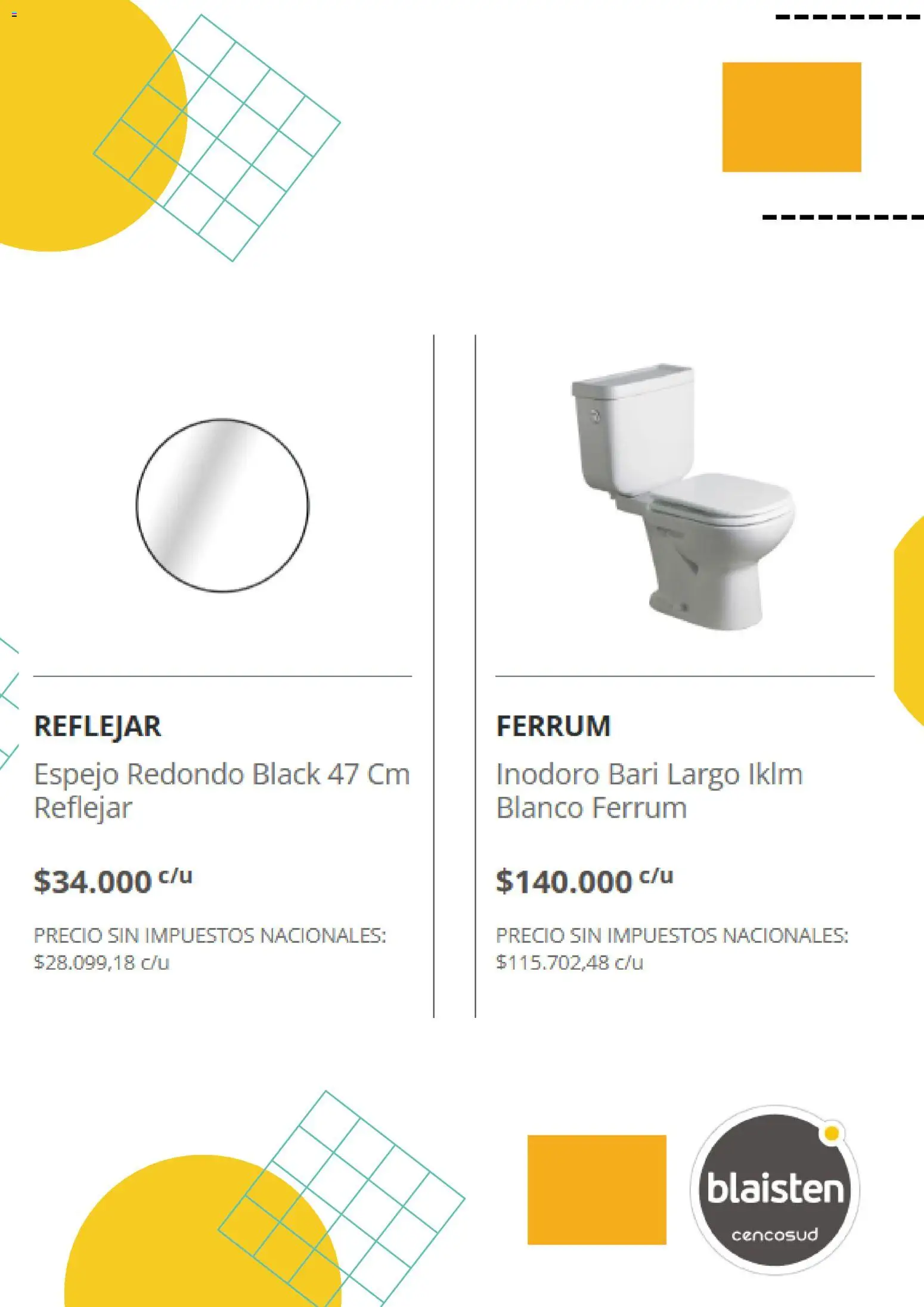 Blaisten catálogo │ válido desde el 11.12.2025 | Página: 2 | Productos: Espejo, Inodoro