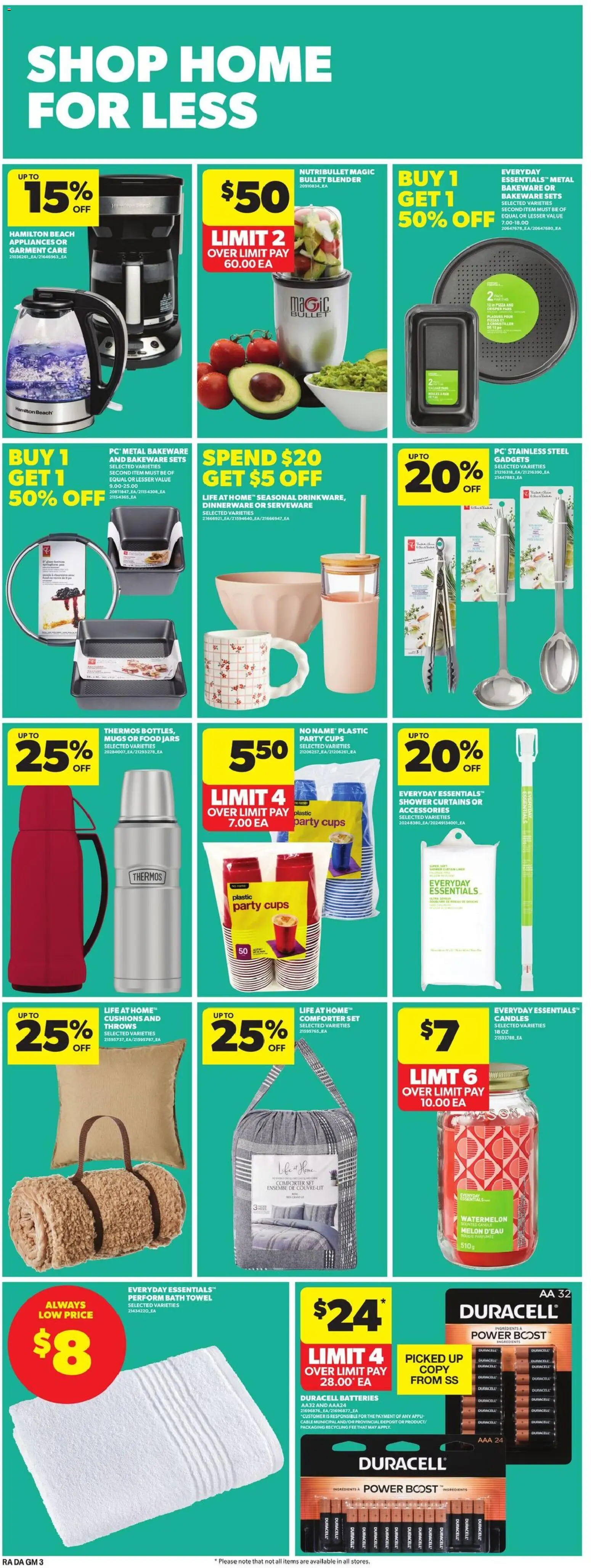 Atlantic Superstore flyer valid from 05.03.2026 | Page: 20 | Products: Cable, Bath, Shower, Pizza