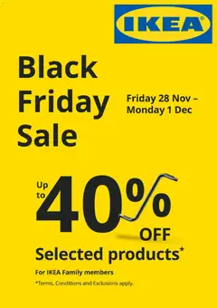 Preview of IKEA Black Friday Notice - valid from 21.11.2025
