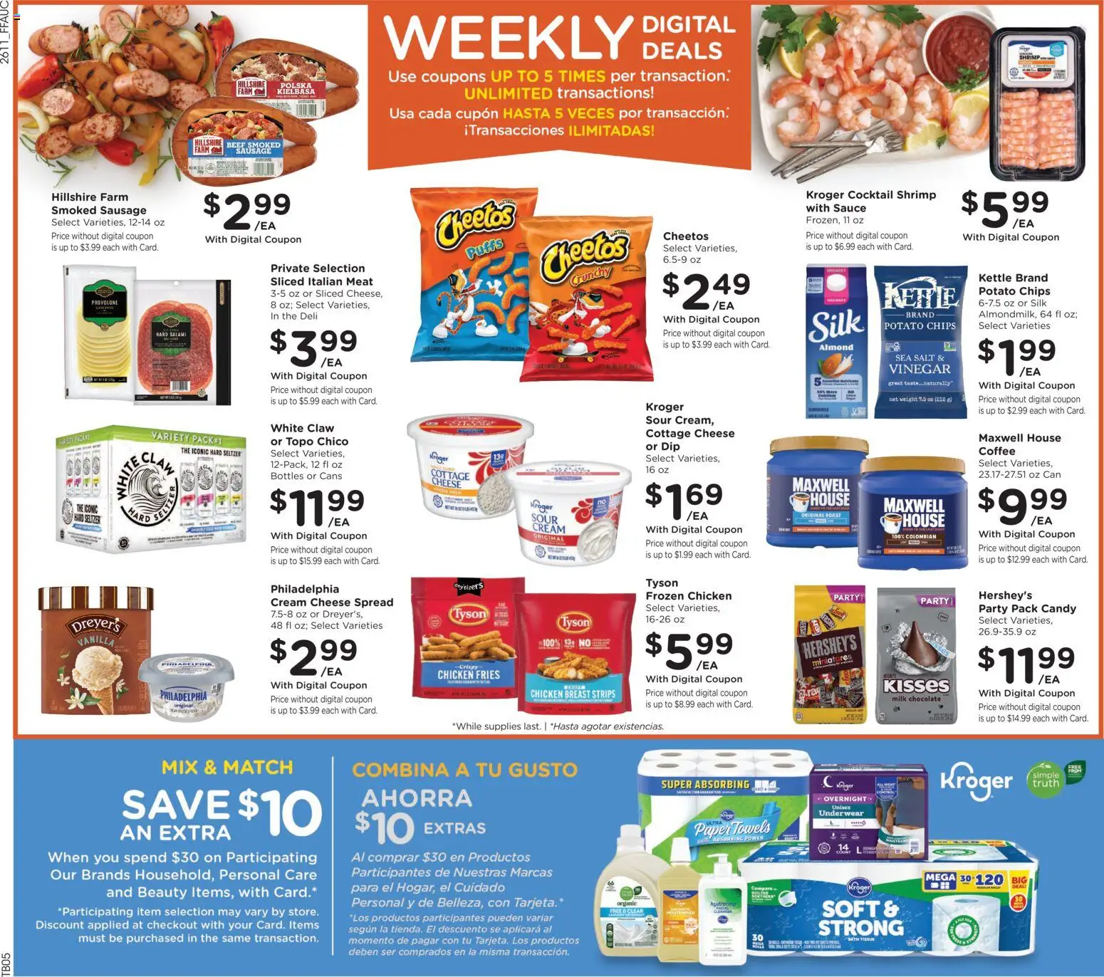 Fry's Food Weekly Ad - valid from 15.04.2026 | Page: 2 | Products: Cream, Sauce, Sausage, Kettle