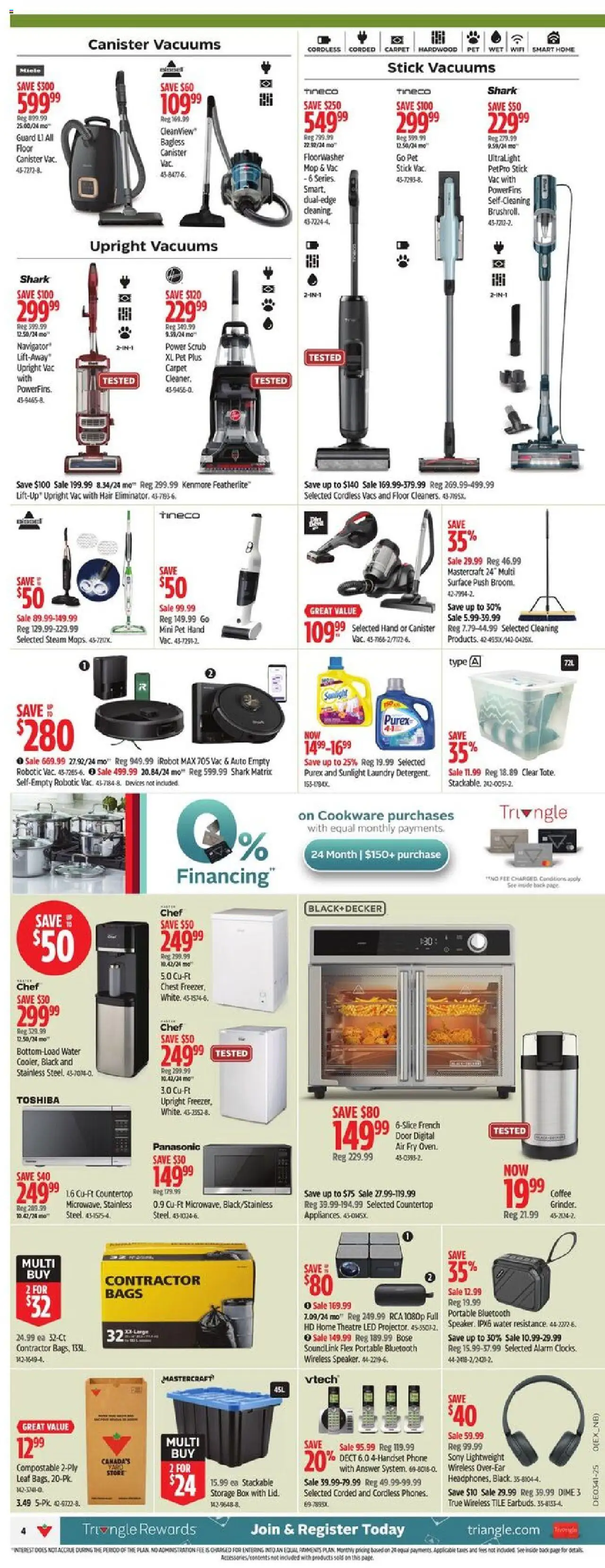 Canadian Tire flyer valid from 02.10.2025 | Page: 4 | Products: Phone, Box, Carpet, Coffee
