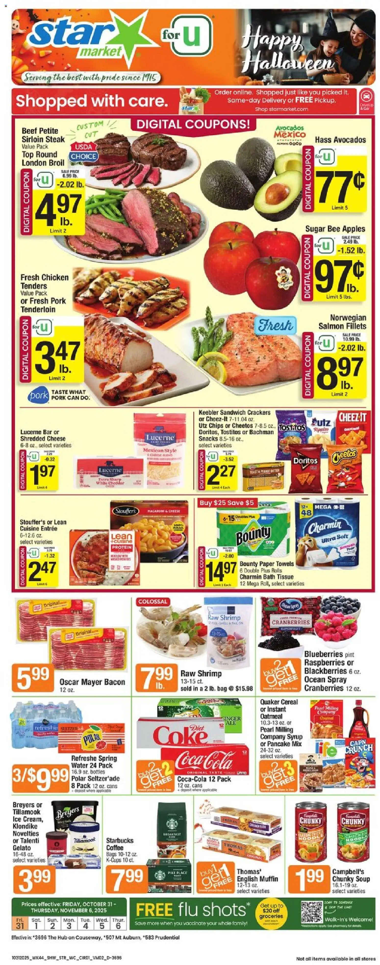 Star Market Weekly Ad - MA - valid from 31.10.2025 | Page: 1