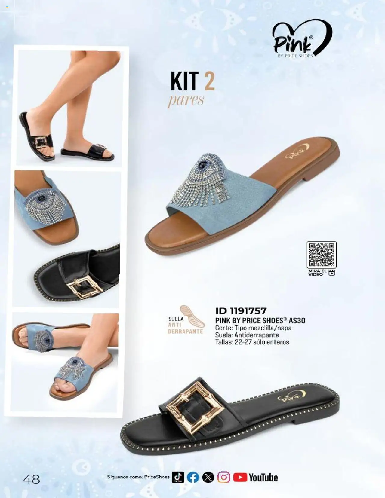 Nuevas ofertas de Price Shoes válidas en toda la República Mexicana desde el 11.03.2025. ¡Encuentra las mejores ofertas en Price Shoes catálogo Sandalias Kits 2025! | Página: 48 | Productos: Video