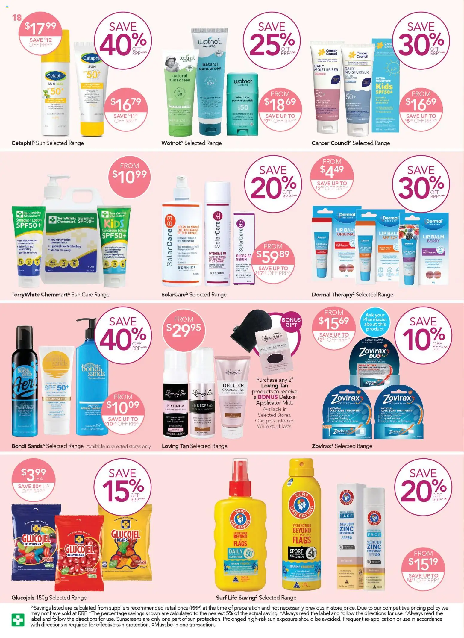 Terry White catalogue - valid from 13.11.2025 | Page: 18 | Products: Fragrance, Sunscreen, Water, Treatment