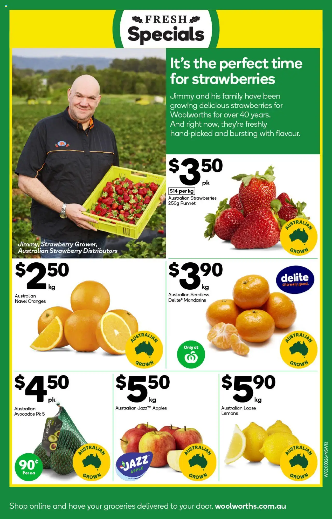 Woolworths catalogue - valid from 20.08.2025 | Page: 13 | Products: Apples, Oranges, Strawberries, Mandarins
