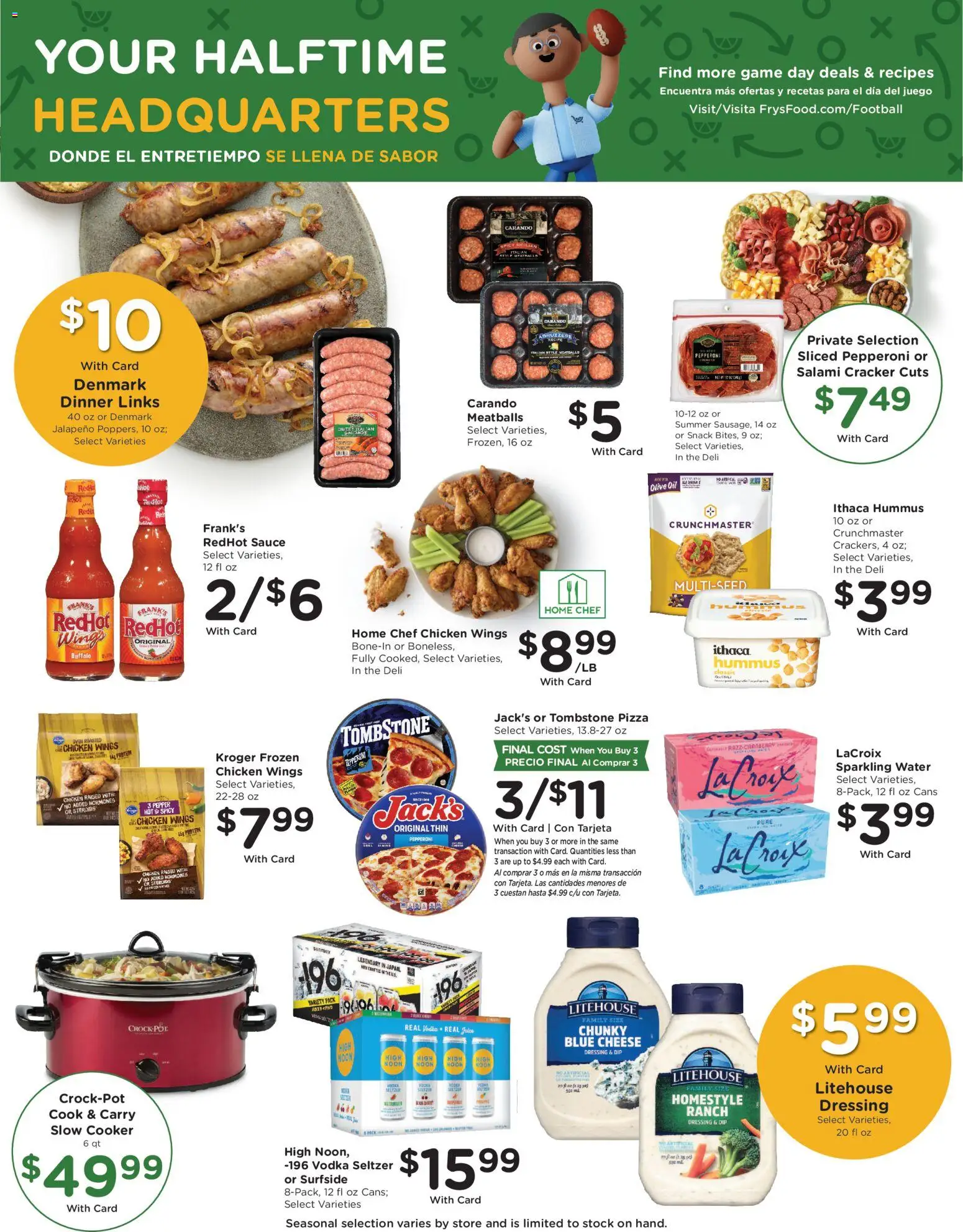 Fry's Food Weekly Ad - valid from 14.01.2026 | Page: 6 | Products: Cheese, Juice, Water, Pepper