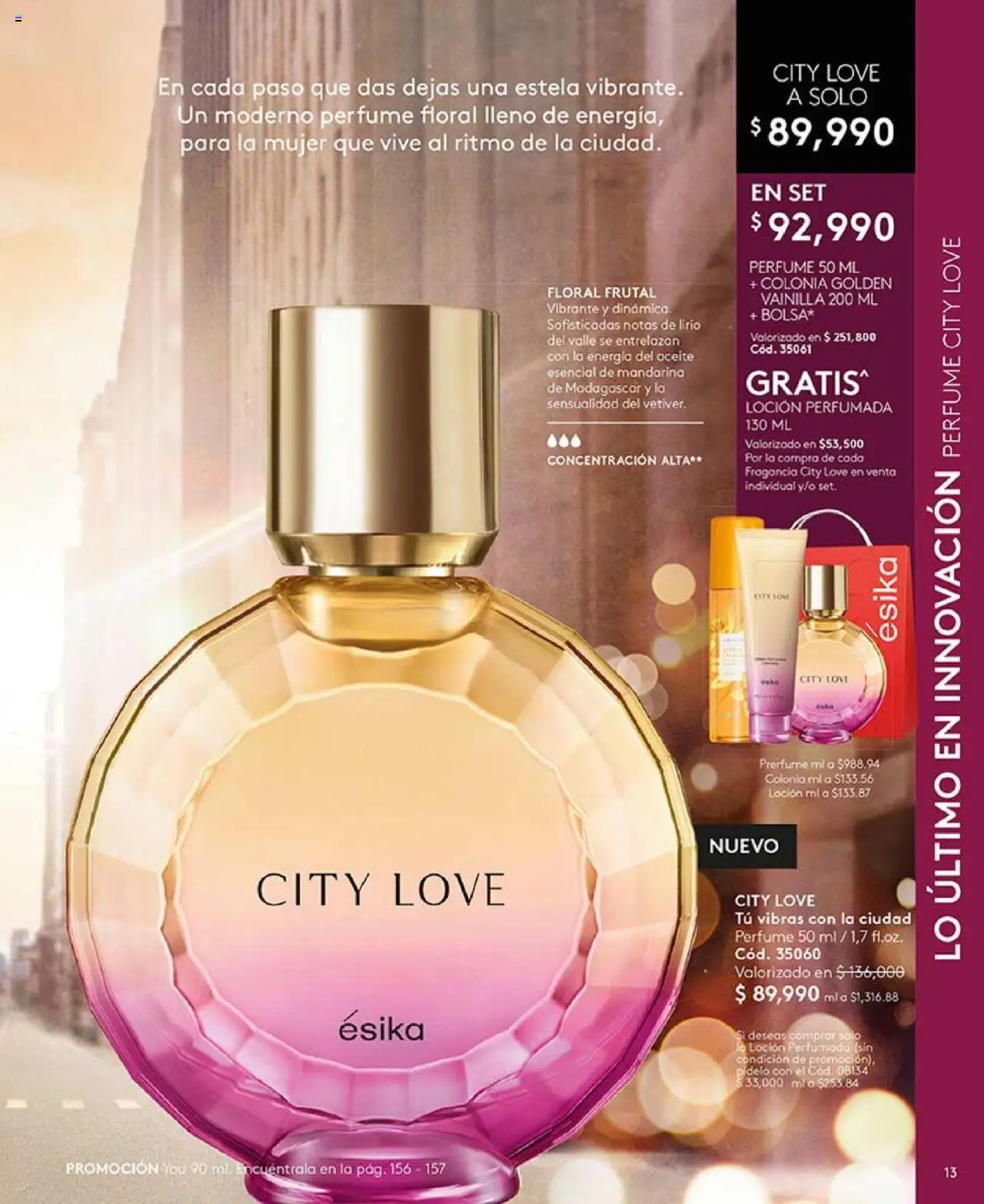 Ésika revista - valida desde el 14.10.2025 | Página: 13 | Productos: Individual, Loción, Perfume, Fragancia