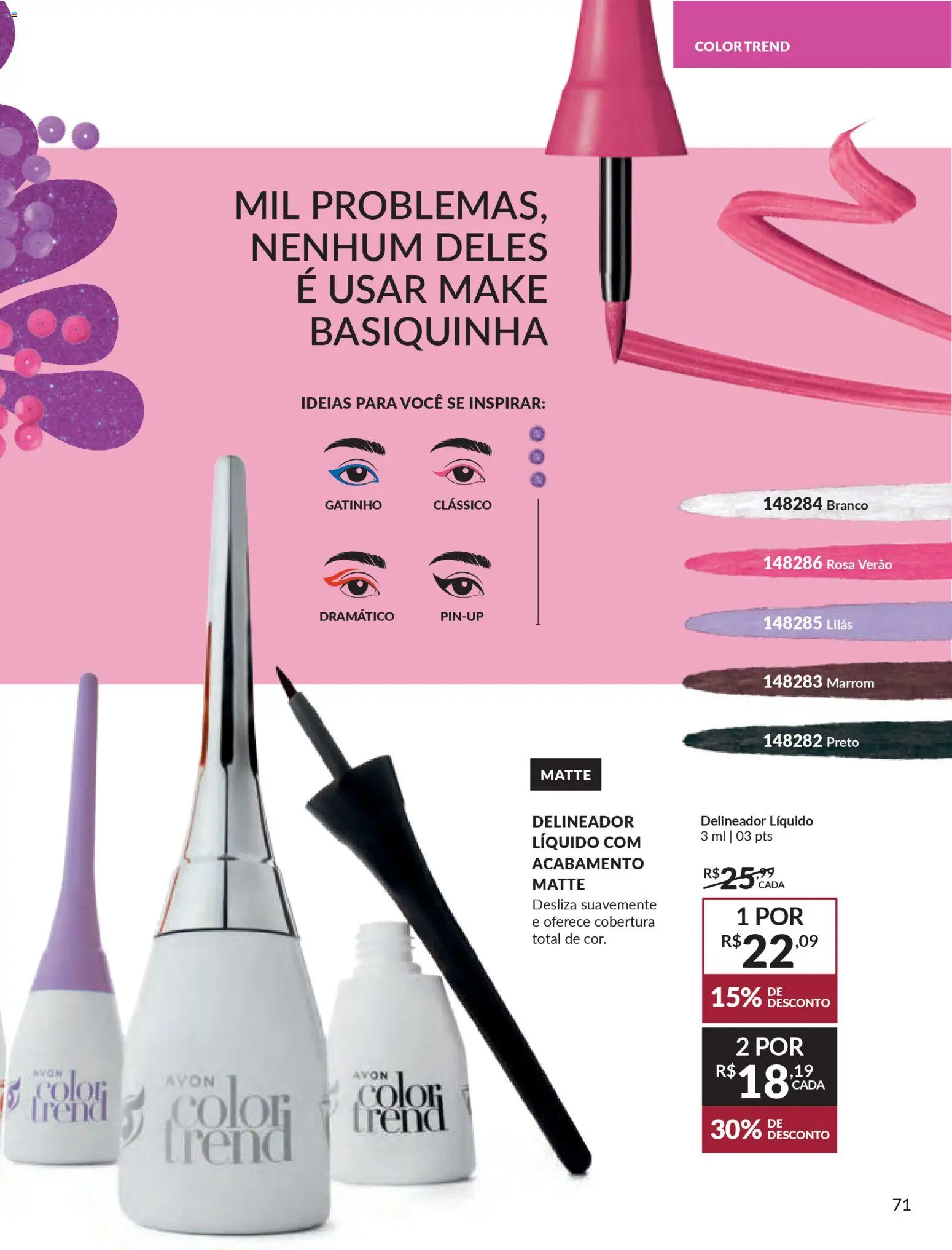 Avon Folheto - válido de 06.01.2026 | Página: 71 | Produtos: Delineador