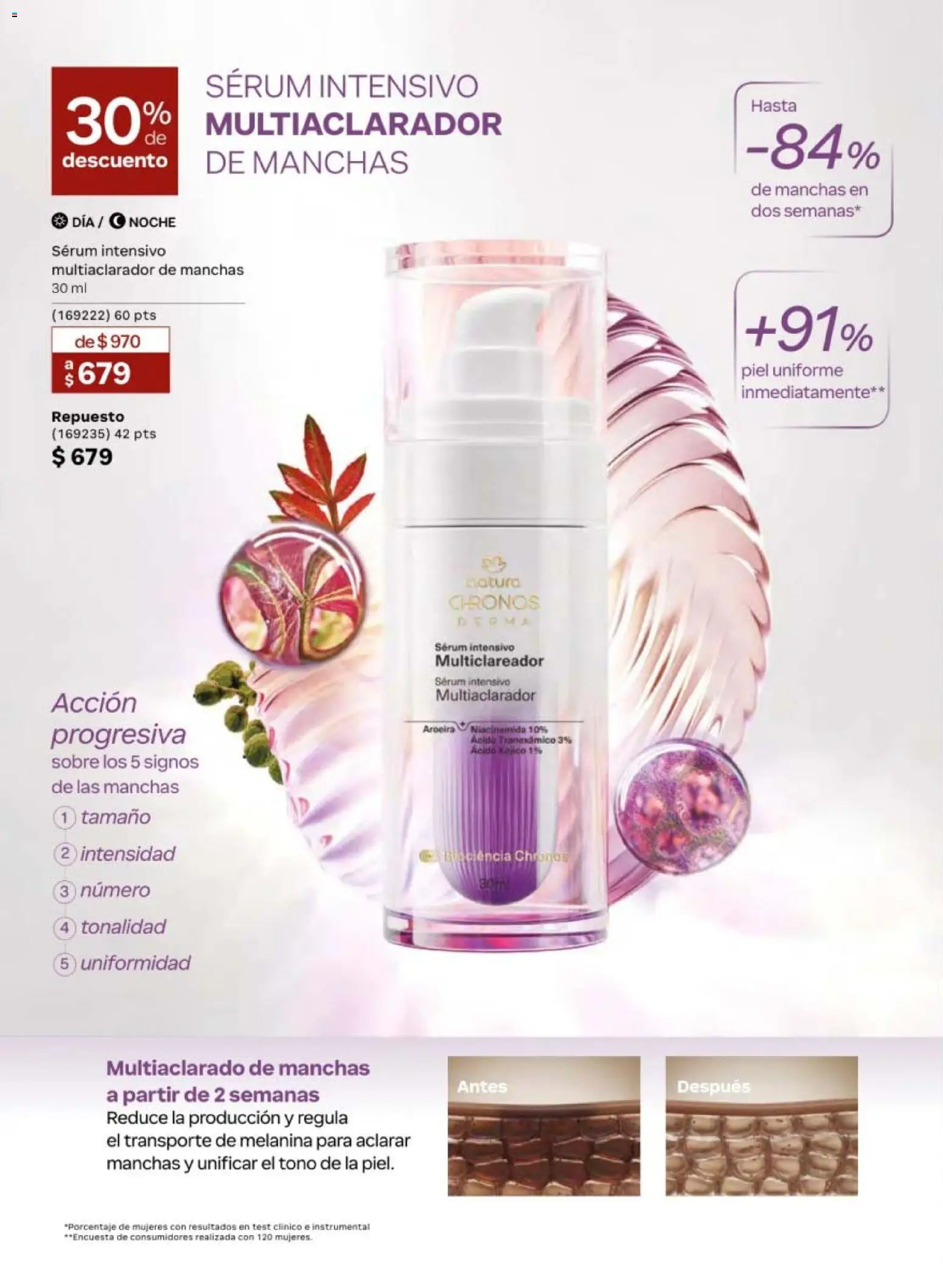 Nuevas ofertas de Natura válidas en toda la República Mexicana desde el 24.04.2026. ¡Encuentra las mejores ofertas en Natura campaña 7 2026! | Página: 82 | Productos: Serum, Sobre