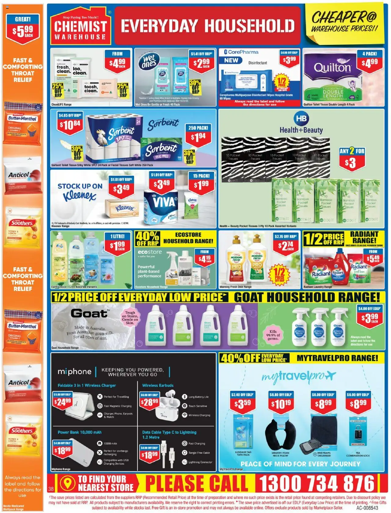 Chemist Warehouse catalogue - valid from 26.06.2025 | Page: 38 | Products: Charger, Lemon, Laundry, Pillow