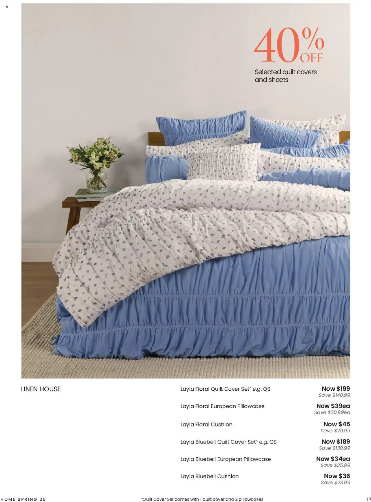 Myer catalogue - valid from 04.08.2025 | Page: 19 | Products: Cushion, Floral, Linen