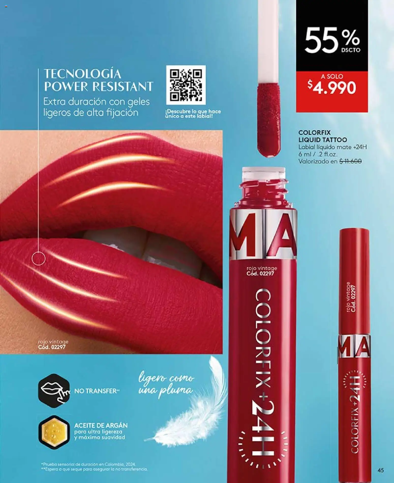 Catálogo Ésika Campaña 5 │ válido desde el 01.03.2026 | Página: 45 | Productos: Labial, Aceite