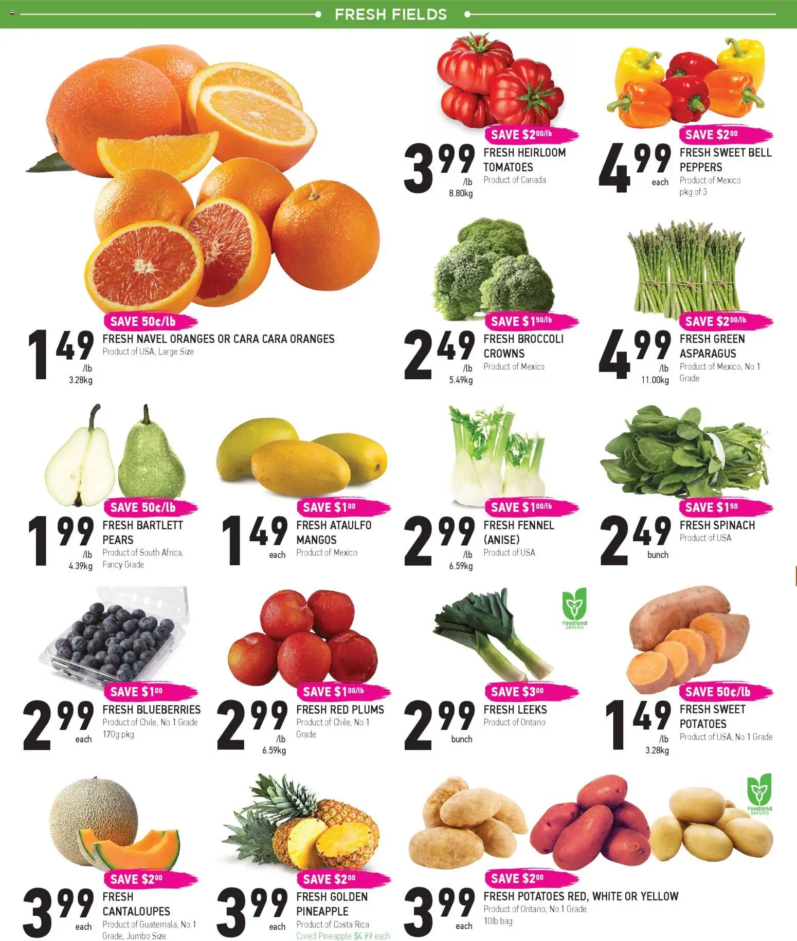 Coppas Fresh Market flyer valid from 05.03.2026 | Page: 2 | Products: Pineapple, Potatoes, Bag, Tomatoes