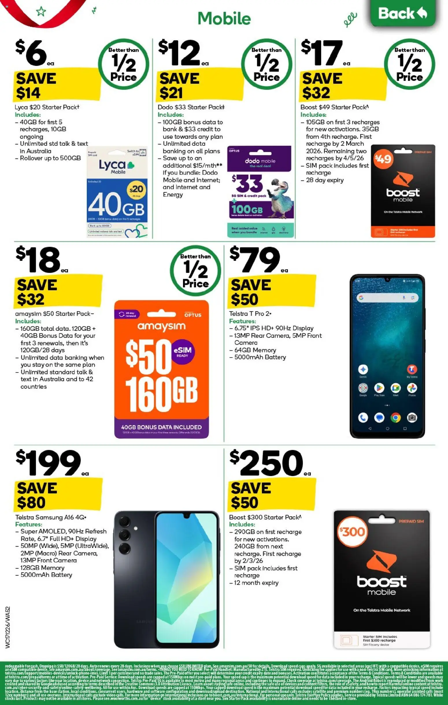 Woolworths catalogue - valid from 17.12.2025 | Page: 52 | Products: Battery, Cap, Camera, Satellite