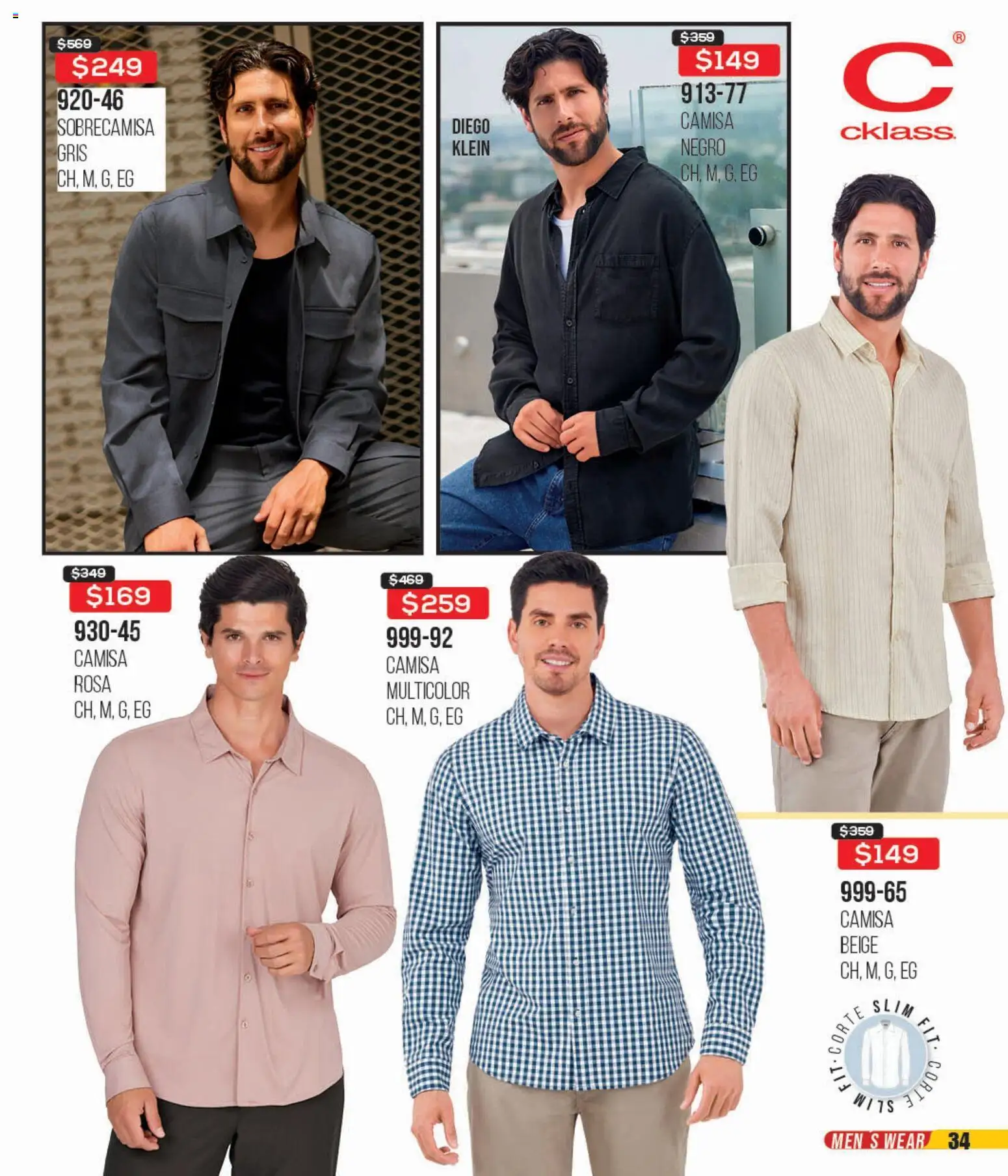 Nuevas ofertas de Cklass válidas en toda la República Mexicana desde el 14.04.2026. ¡Encuentra las mejores ofertas en Cklass catálogo 3X2 Digital Calzado! | Página: 172 | Productos: Camisa