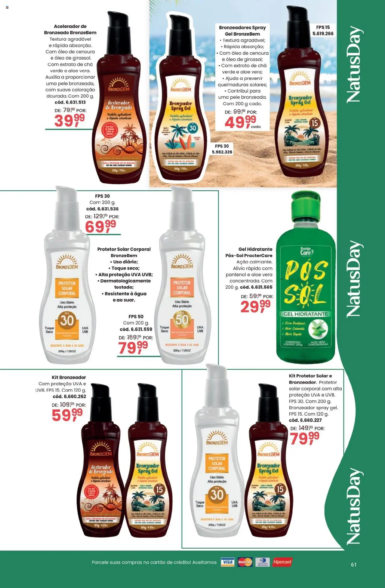 Quatro Estações Folheto - válido de 01.12.2025 | Página: 61 | Produtos: Bronzeador, Protetor solar, Chá, Cenoura