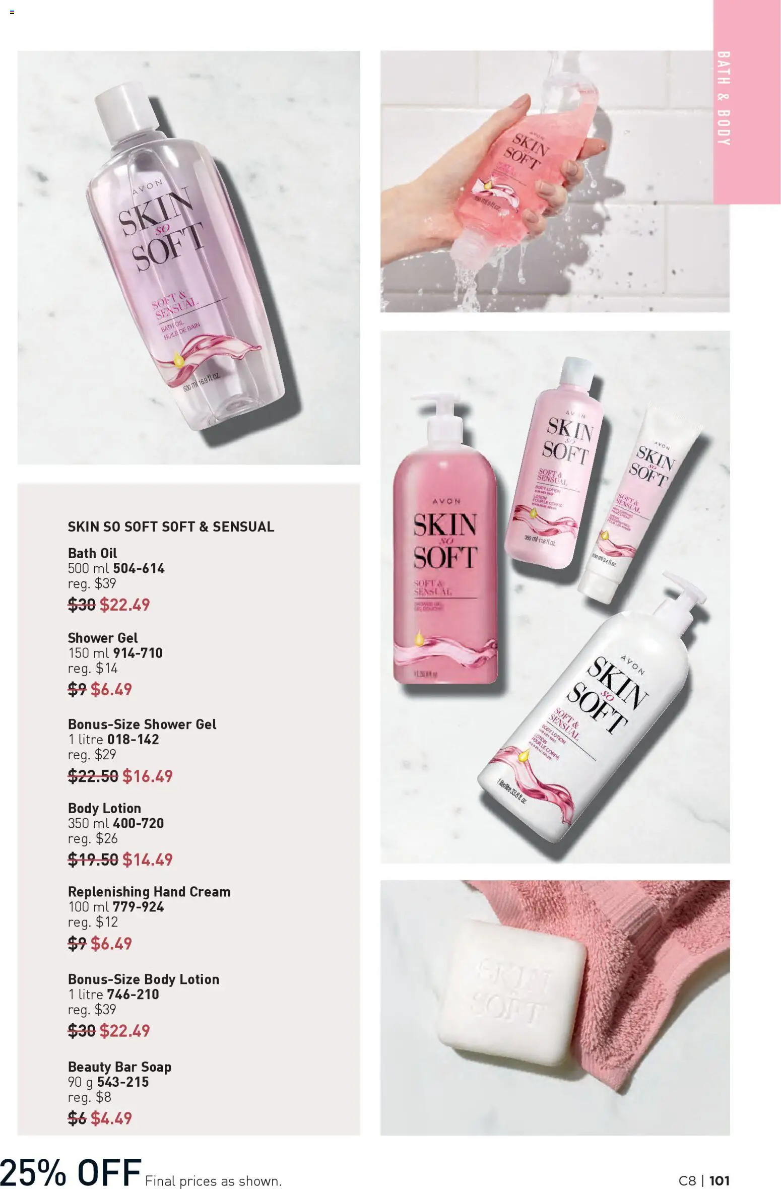 Avon flyer valid from 09.04.2026 | Page: 101 | Products: Cream, Hand cream, Soap, Oil