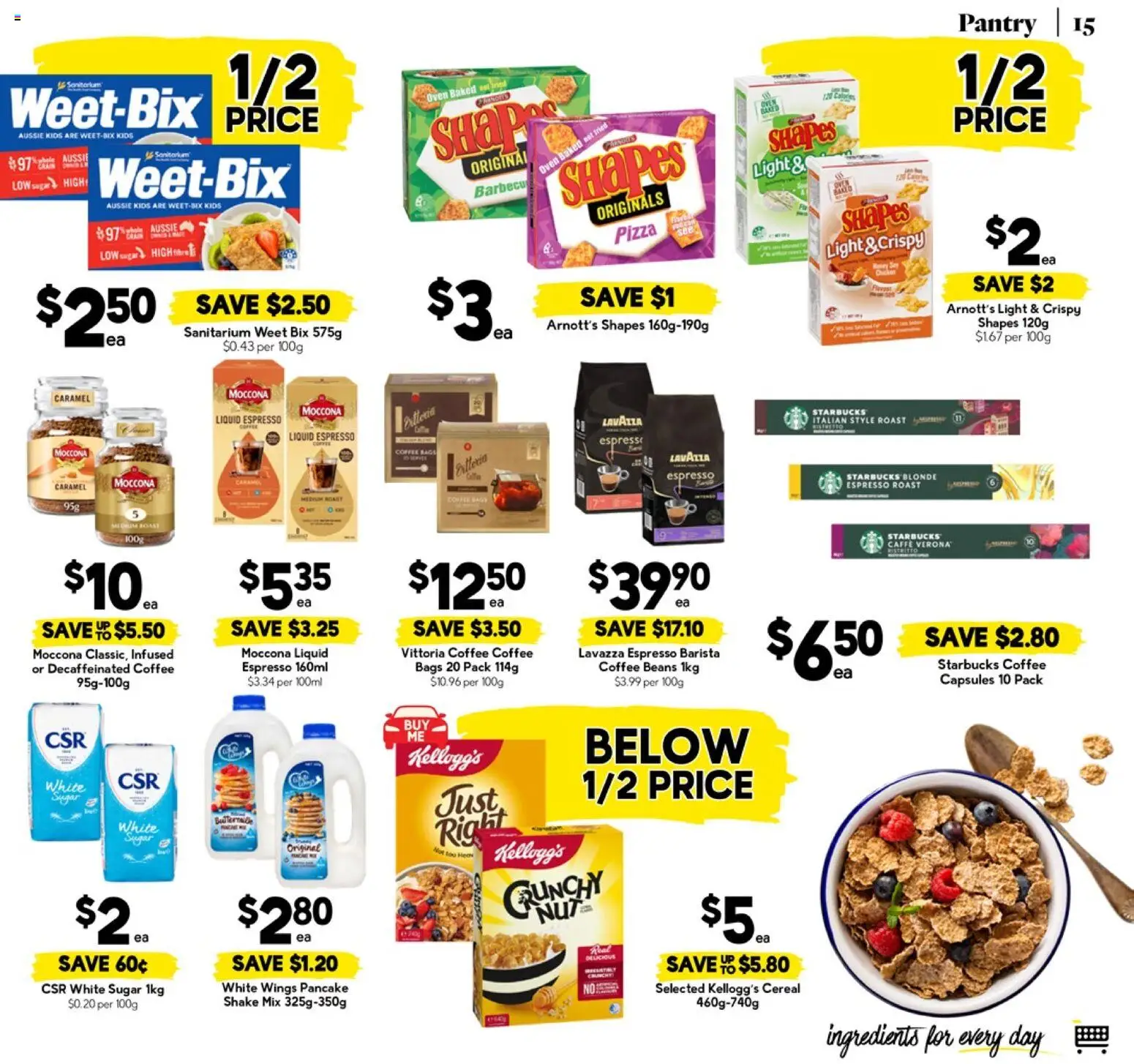 Drakes catalogue - valid from 15.04.2026 | Page: 15 | Products: Pizza, Cereal, Moccona, Oven