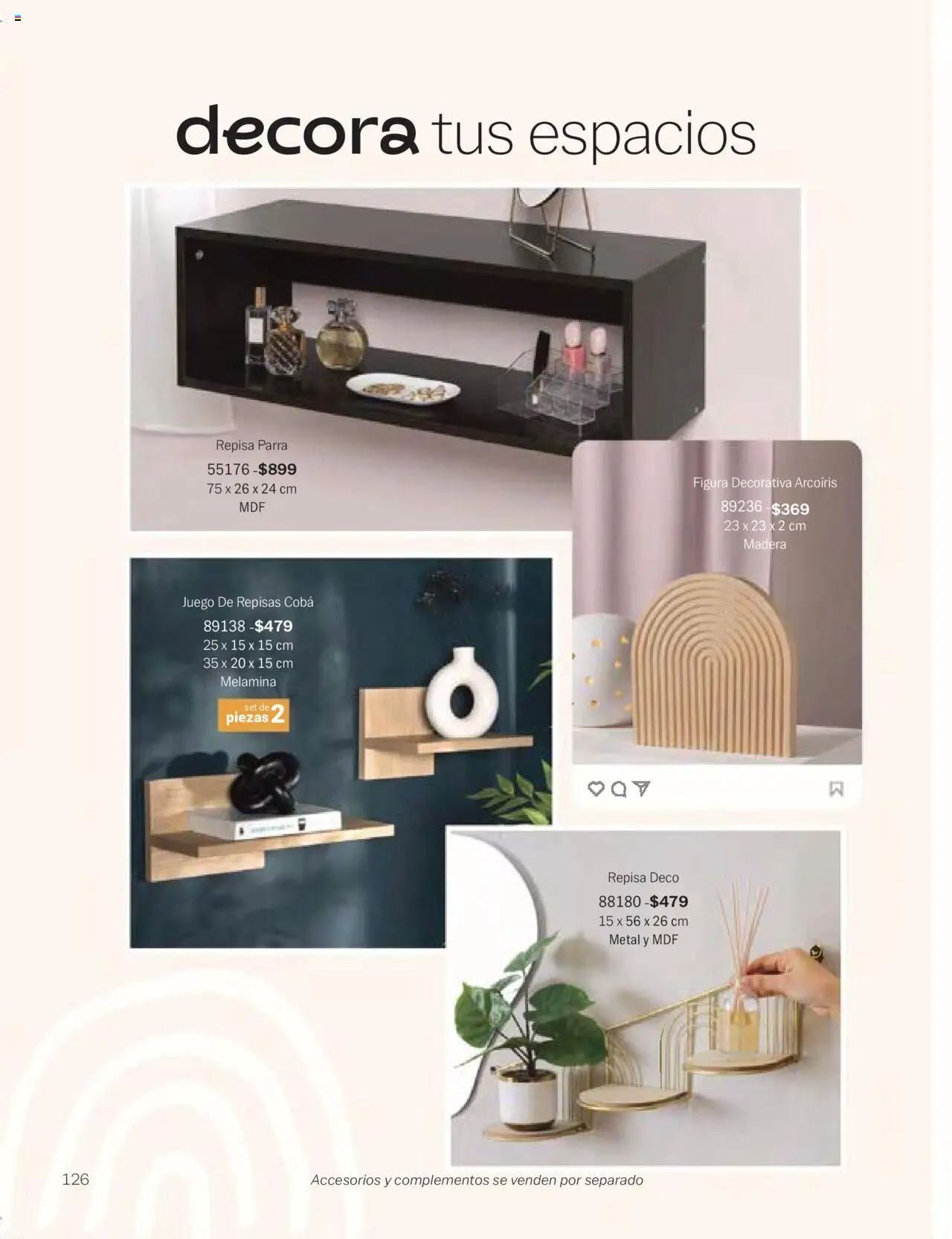 Nuevas ofertas de Vianney válidas en toda la República Mexicana desde el 24.01.2025. ¡Encuentra las mejores ofertas en Vianney catálogo Chavos! | Página: 128 | Productos: Repisa, Juego