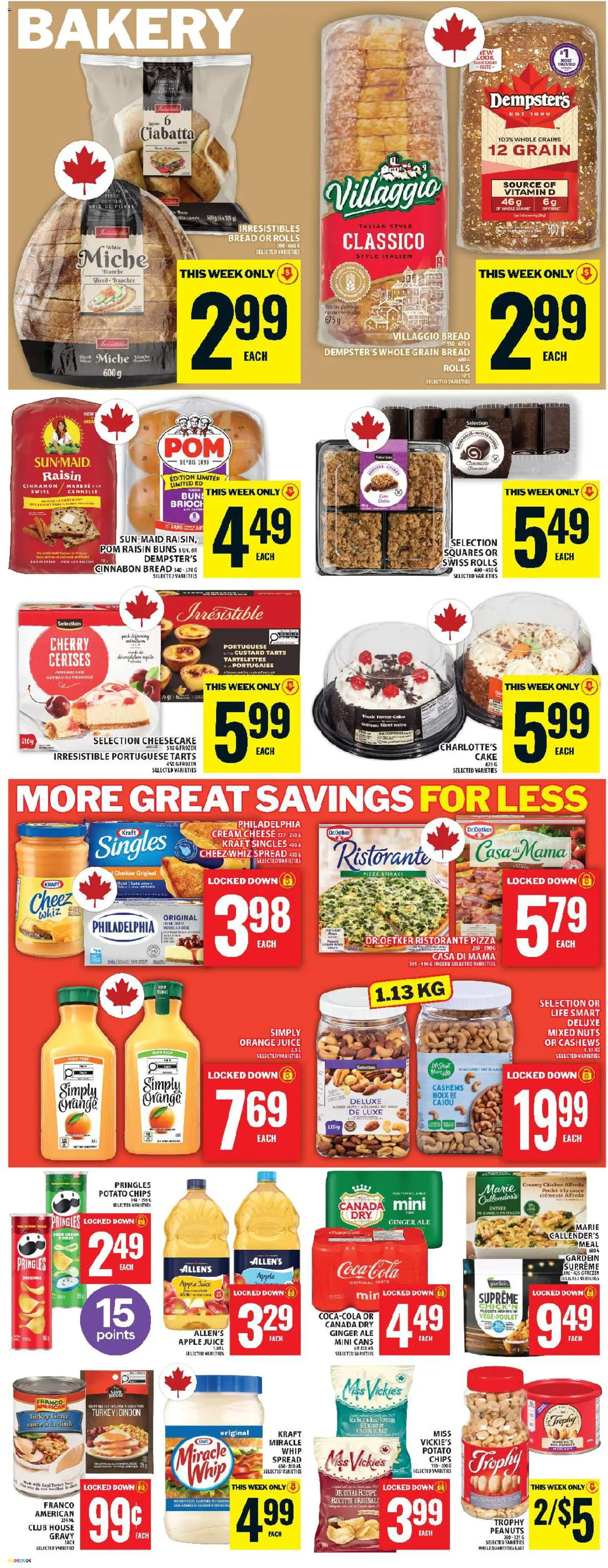 Food Basics flyer valid from 02.04.2026 | Page: 9 | Products: Nuts, Turkey, Cheese, Chicken