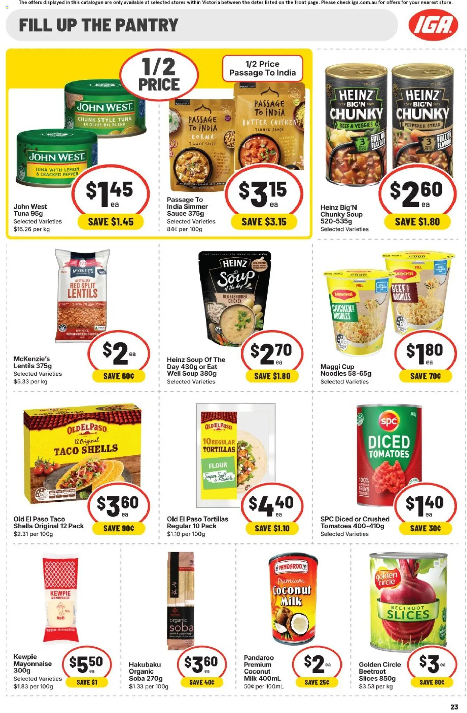 IGA catalogue - valid from 22.04.2026 | Page: 20 | Products: Powder, Milk, Tea, Sugar