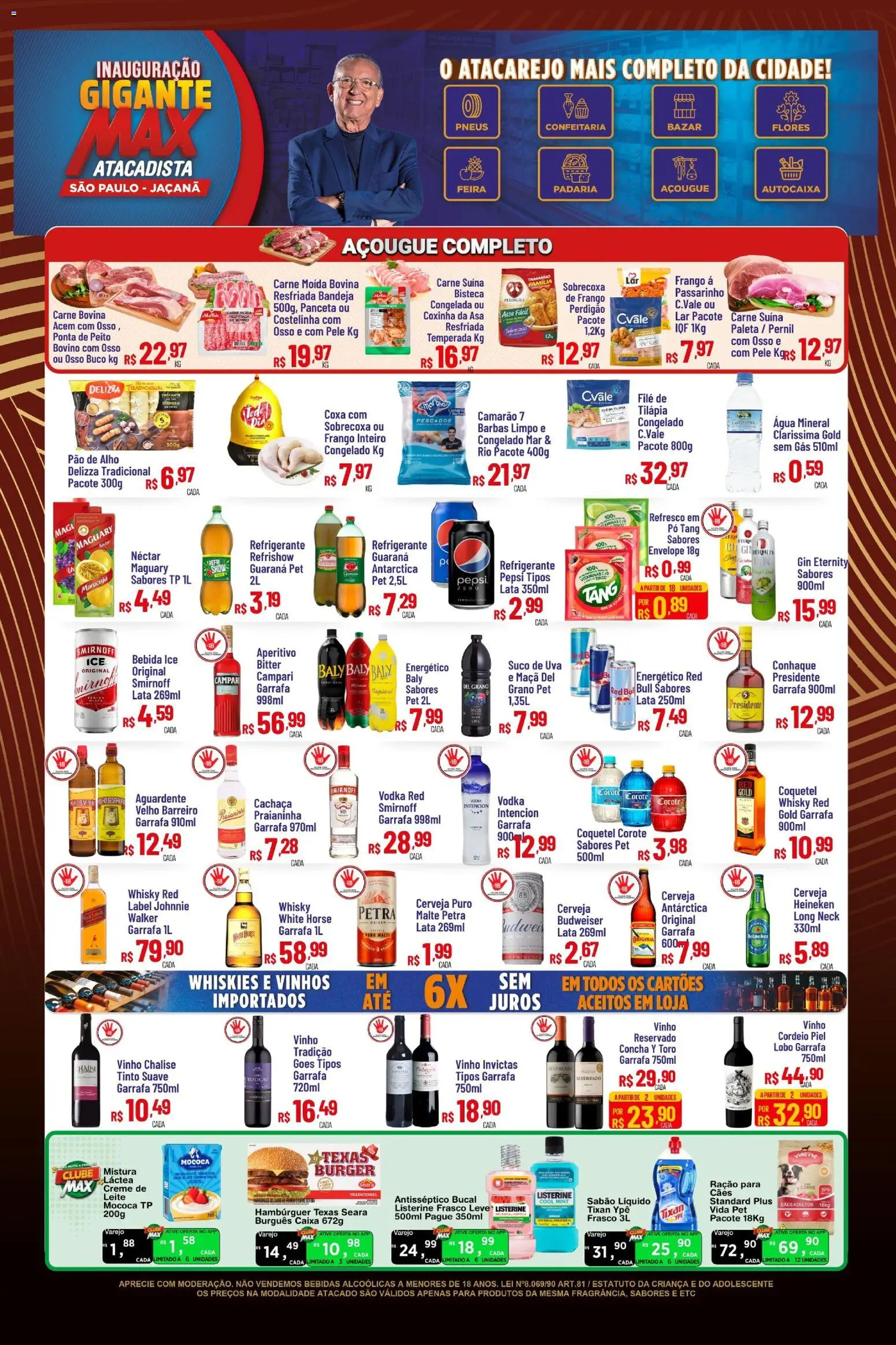 Max Atacadista Folheto - válido de 27.11.2025 | Página: 3 | Produtos: Whisky, Pernil, Vodka, Frango