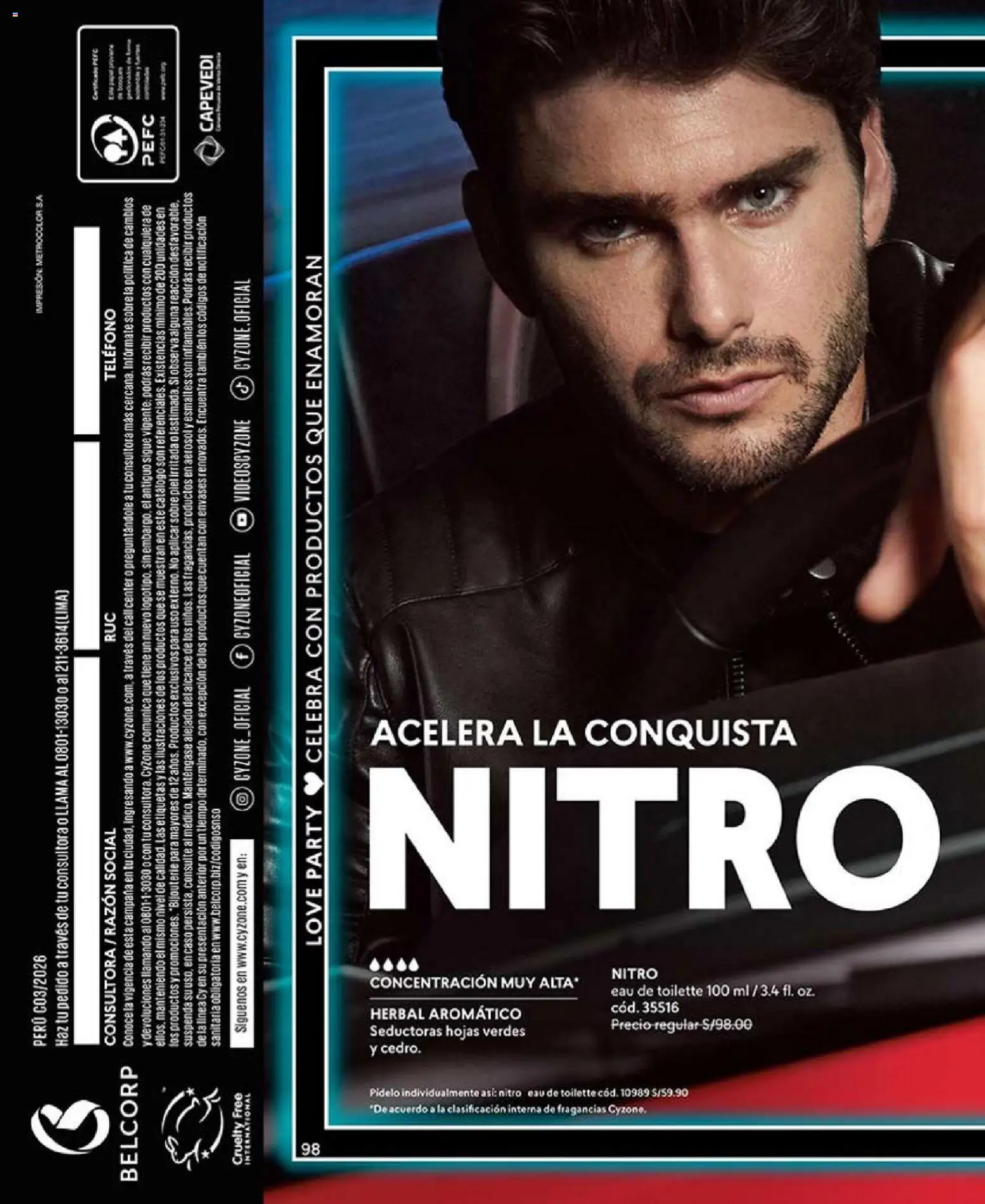 Catálogo CyZone válido desde 17.01.2026 | Página: 110 | Productos: Teléfono, EAU de Toilette