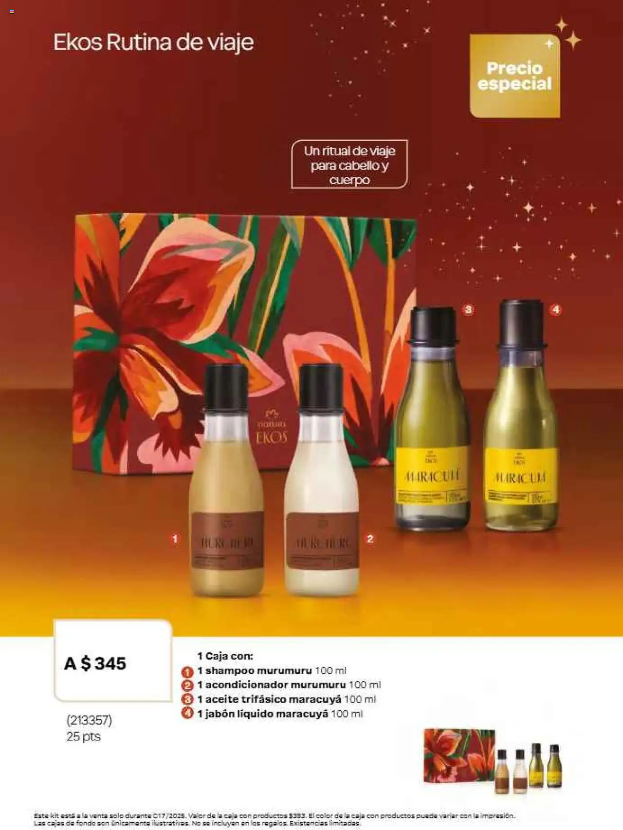 Nuevas ofertas de Natura válidas en toda la República Mexicana desde el 22.11.2025. ¡Encuentra las mejores ofertas en Natura campaña 17 2025! | Página: 38 | Productos: Aceite, Caja, Acondicionador, Jabón