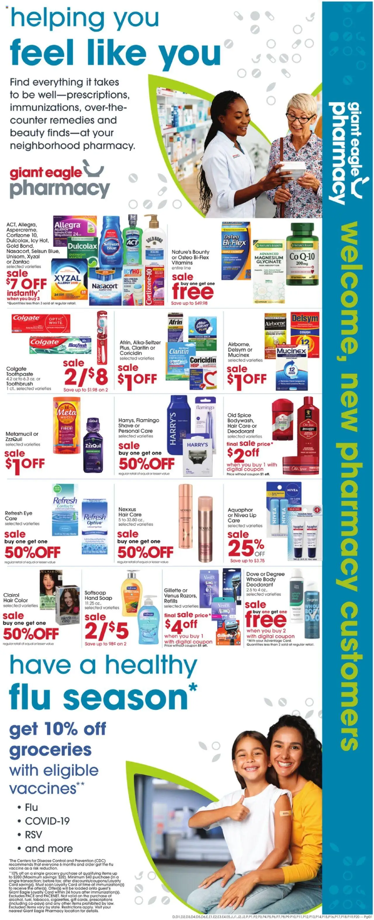 Giant Eagle Weekly Ad - valid from 16.10.2025 | Page: 7 | Products: Hair color, Soap, Deodorant, Toothpaste