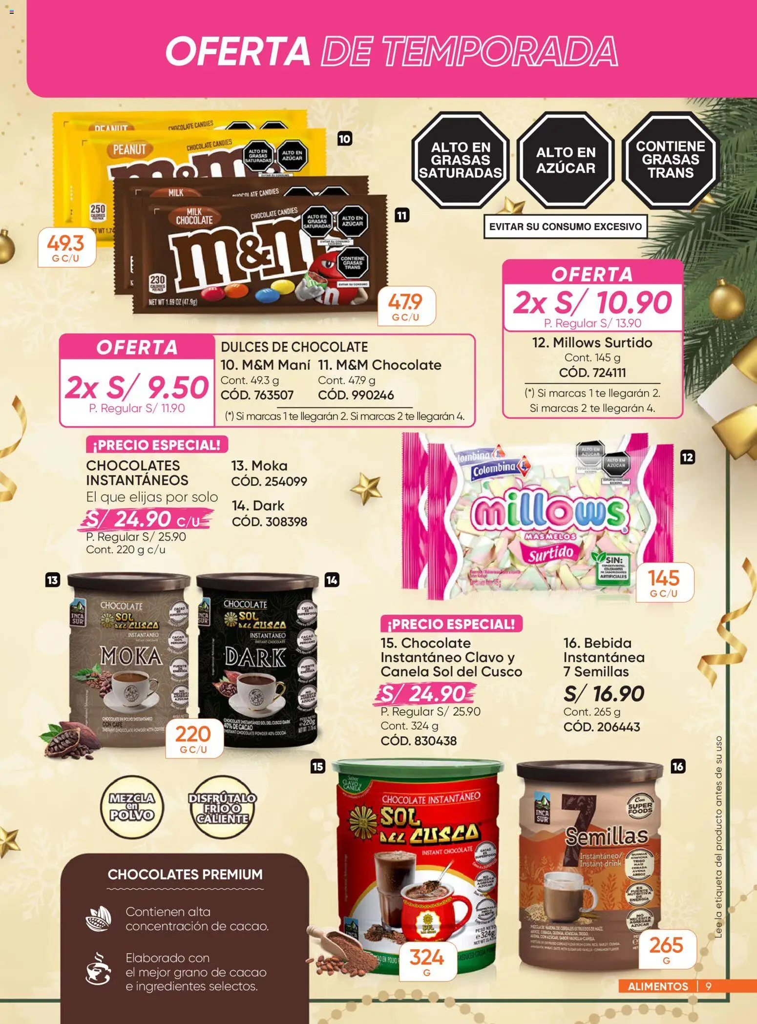 Catálogo Azzorti válido desde 03.11.2025 | Página: 9 | Productos: Café, Chocolate, Peso, Polvo