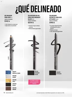 Nuevas ofertas de JAFRA válidas en toda la República Mexicana desde el 01.05.2025. ¡Encuentra las mejores ofertas en DELINEADOR PARA CEJAS 1 G, Lápiz de madera que se desliza con suavidad para lograr un trazo uniforme. Brinda color intenso para una apariencia natural! | Página: 102 | Productos: Cepillo, Té, Delineador