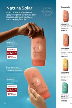 Natura - Ciclo 03/2026 - Pré-Visualização do folheto da loja Natura, válido de 04.02.2026 | Página: 138 | Produtos: Protetor solar