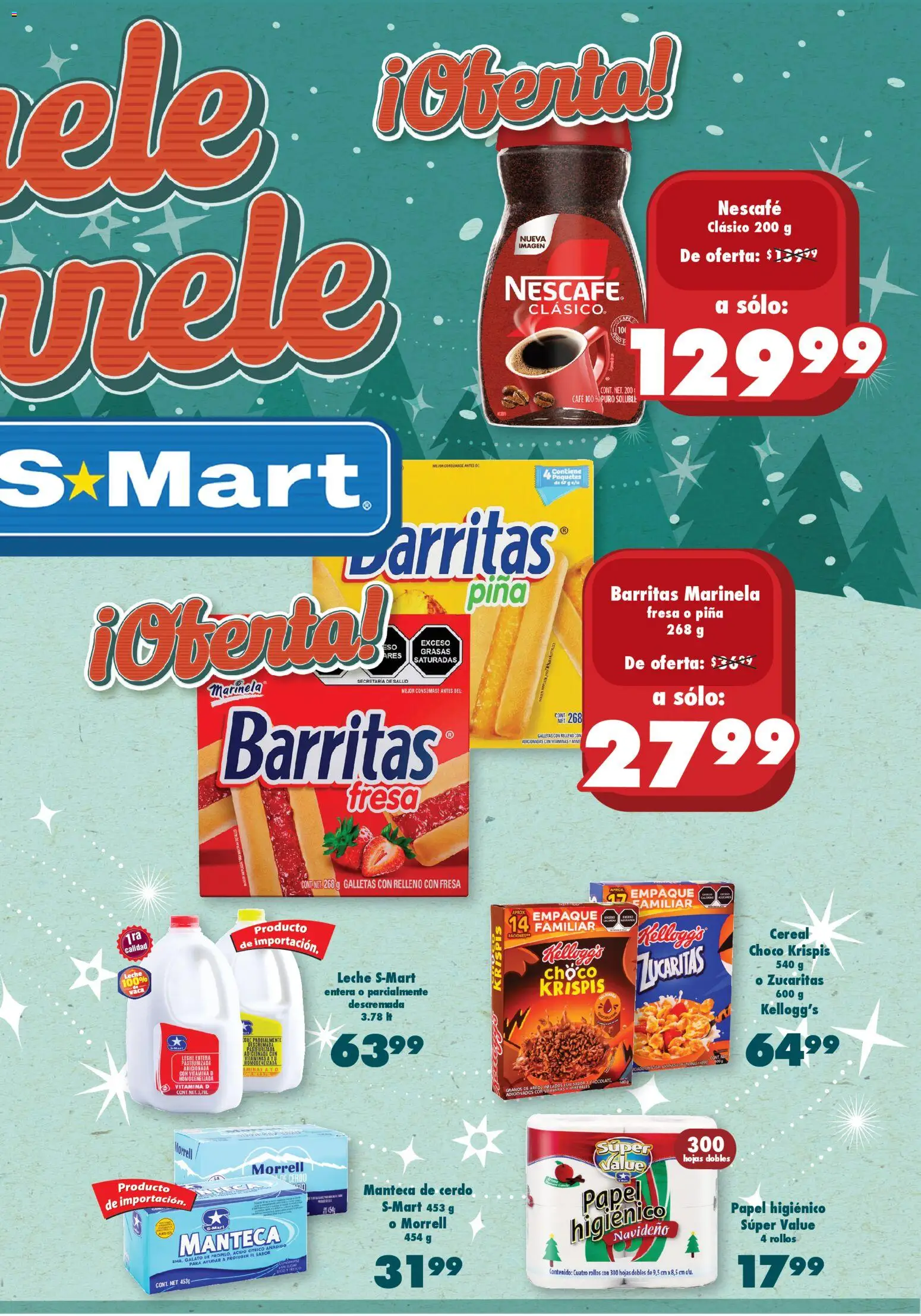 Nuevas ofertas de S-Mart válidas en toda la República Mexicana desde el 21.11.2025. ¡Encuentra las mejores ofertas en S-Mart folleto Chihuahua! | Página: 3 | Productos: Café, Chocolate, Galletas, Vitaminas