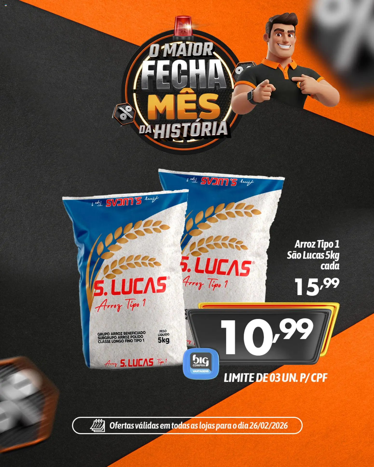 Big Compra Folheto - válido de 26.02.2026 | Página: 1 | Produtos: Arroz