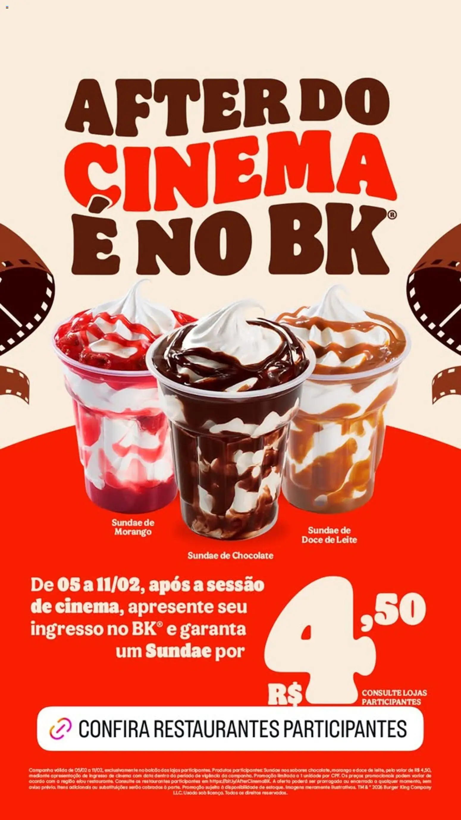 Burger King Folheto - válido de 10.03.2026 | Página: 7 | Produtos: Leite, Chocolate, Doce de leite